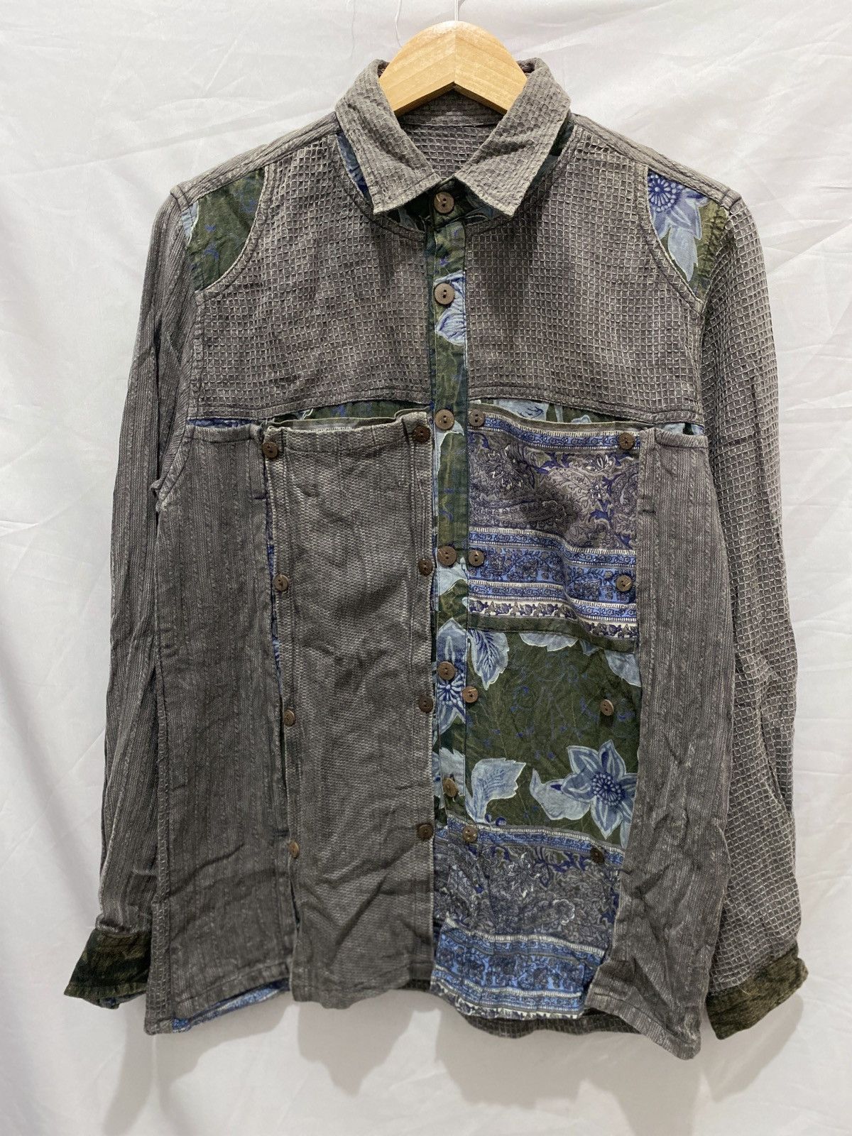 K-Two Studios K-Two Studios Dyed Checker Button Down Shirt