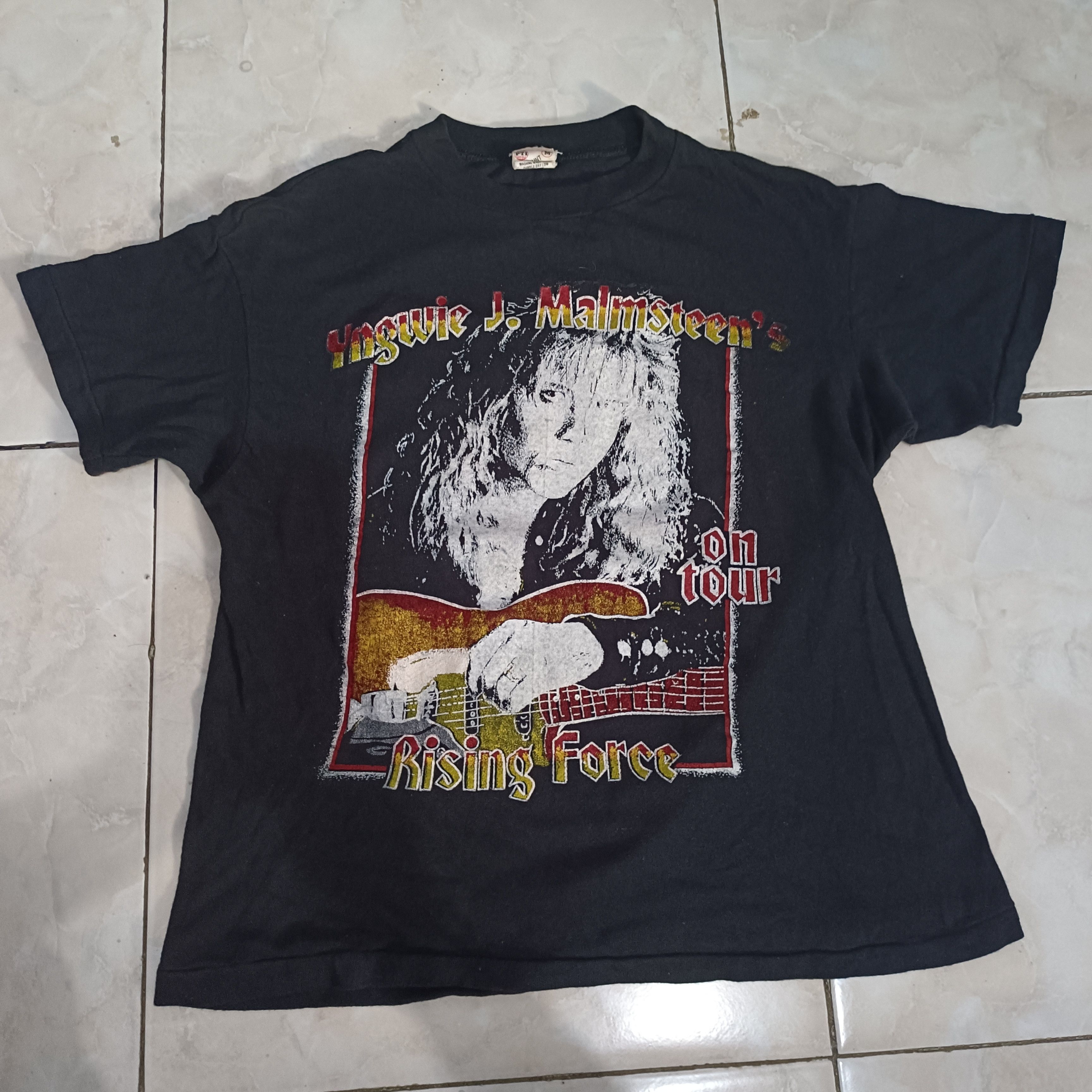 T shirt Yngwie Malmsteen rising force Vintage tour 80s