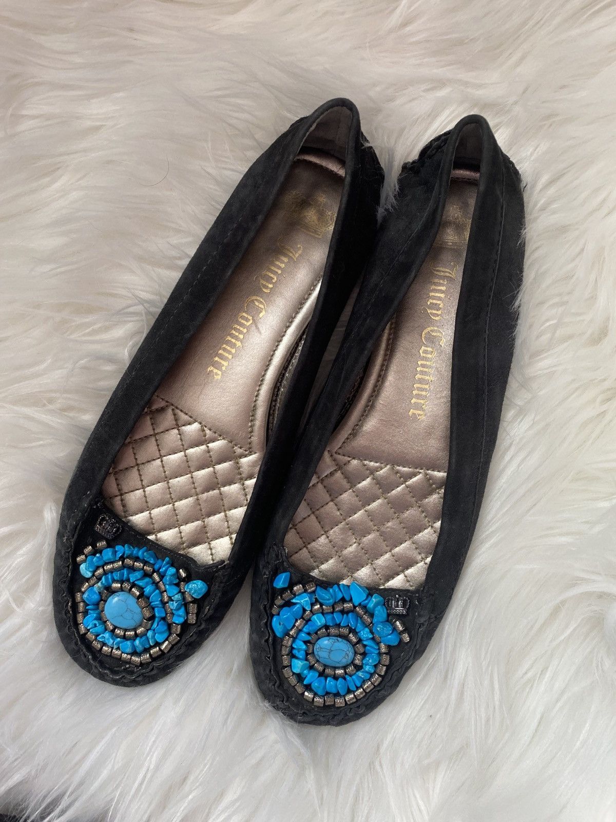 Juicy Couture Juicy Couture ballerinas with blue stones Size US 8.5 / IT 38.5 - 1 Thumbnail