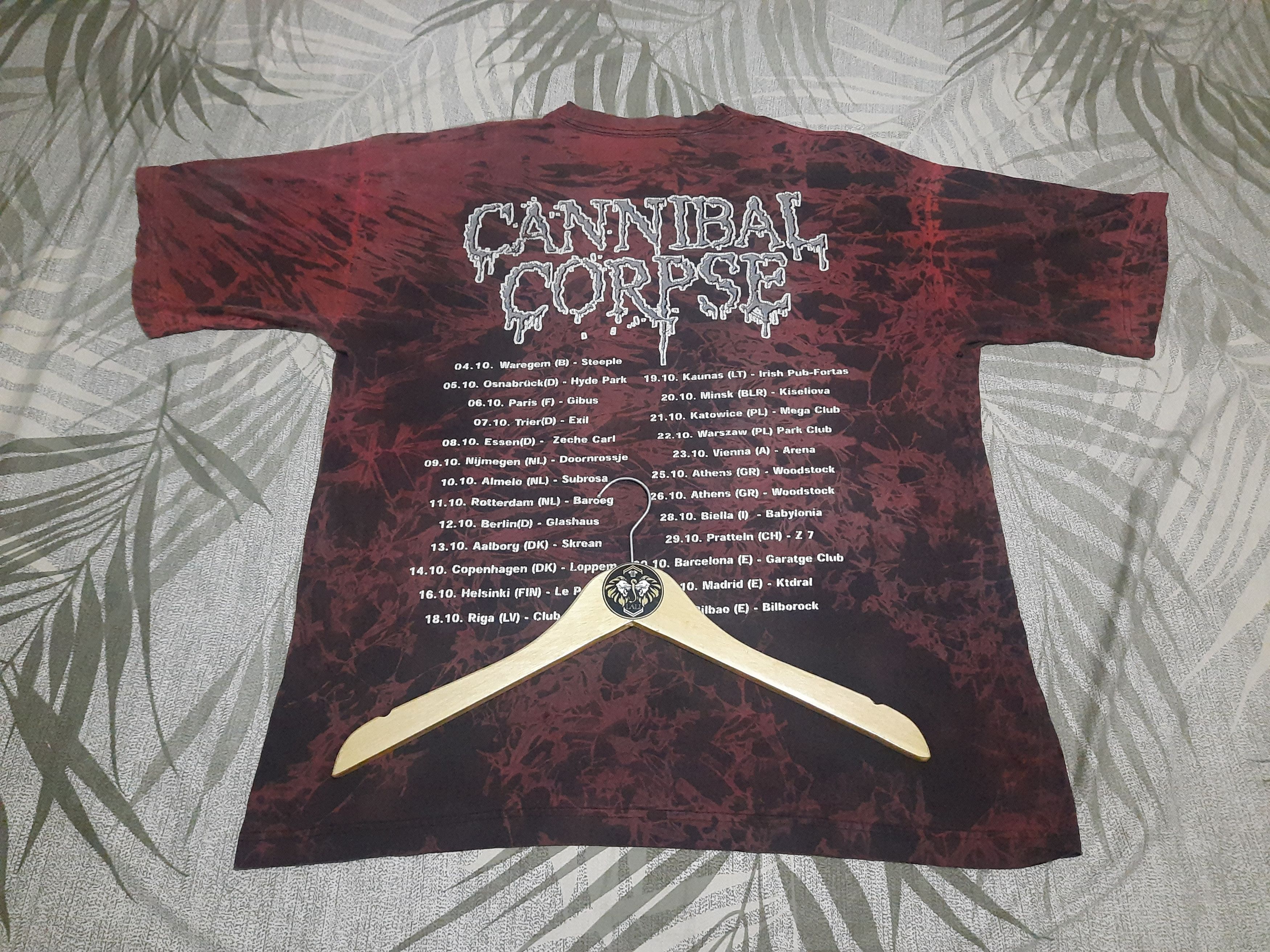 Band Tees × Vintage Vintage Cannibal Corpse - Gallery Of Suicide Europe Tour '98 Size US XL / EU 56 / 4 - 2 Thumbnail