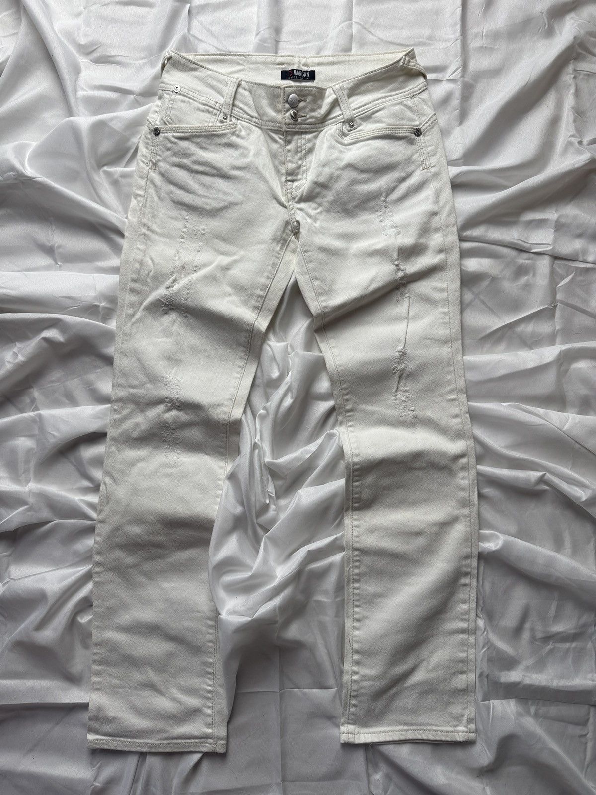Morgan De Toi Y2K Morgan de Toi Vintage Double Zip Details Low Rise Jeans Size 30" / US 8 / IT 44 - 6 Thumbnail