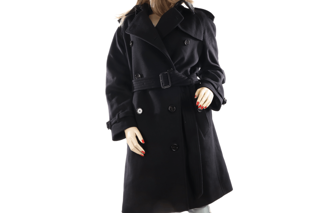 Burberry o1w1db10326 Coat in Black Size L / US 10 / IT 46 - 1 Thumbnail