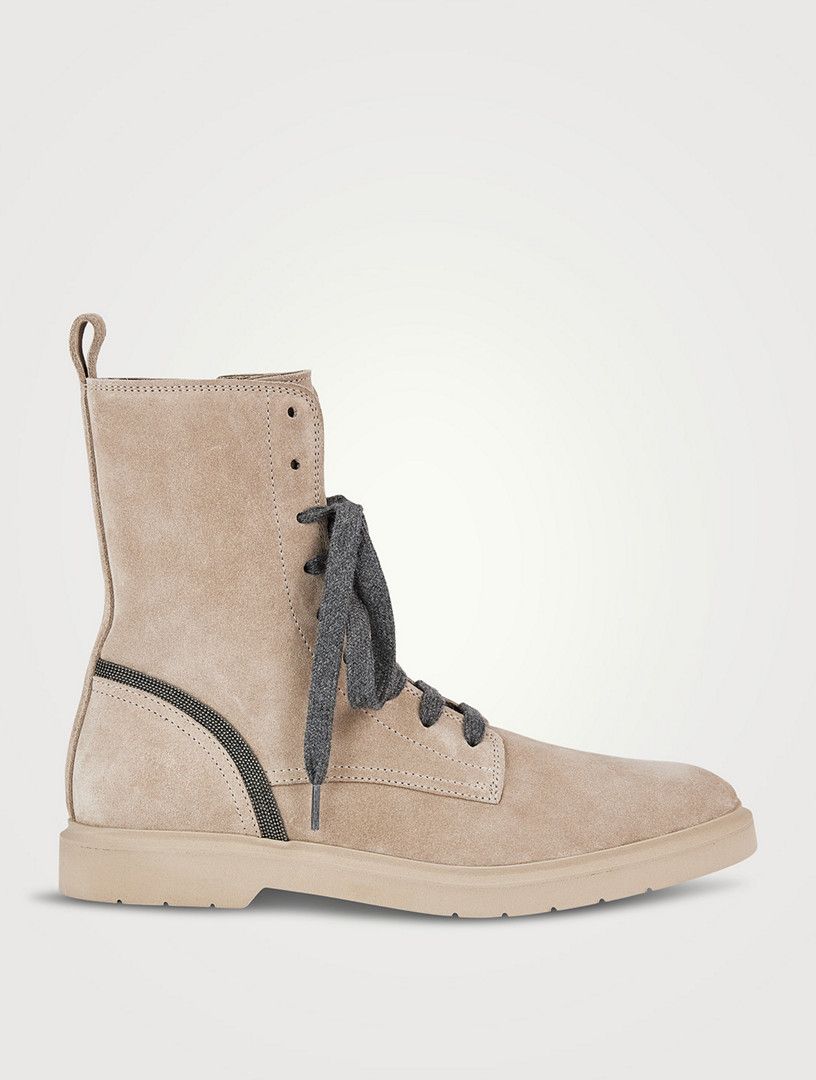Brunello Cucinelli o1y0725 Ankle Boots in Beige Size US 9 / IT 39 - 1 Thumbnail