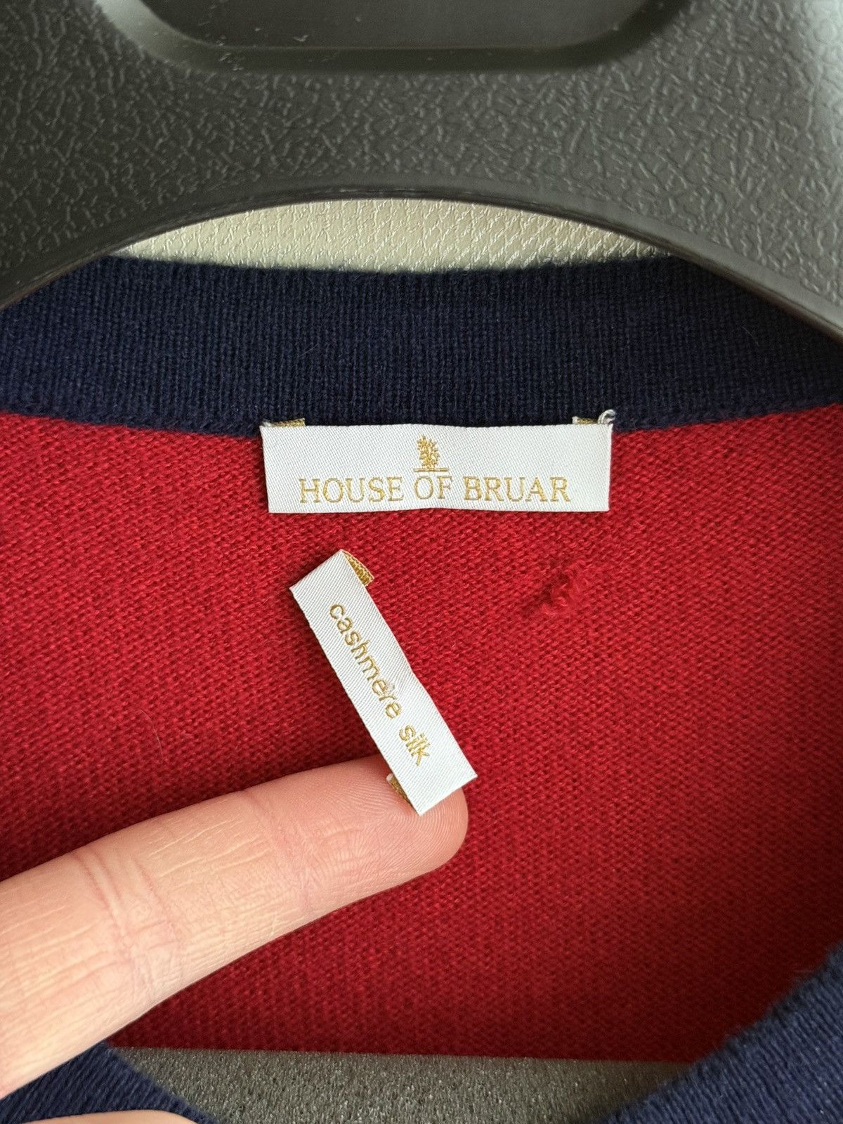 Other House Of Bruar Red Cashmere Silk Cardigan Size S Size S / US 4 / IT 40 - 2 Thumbnail