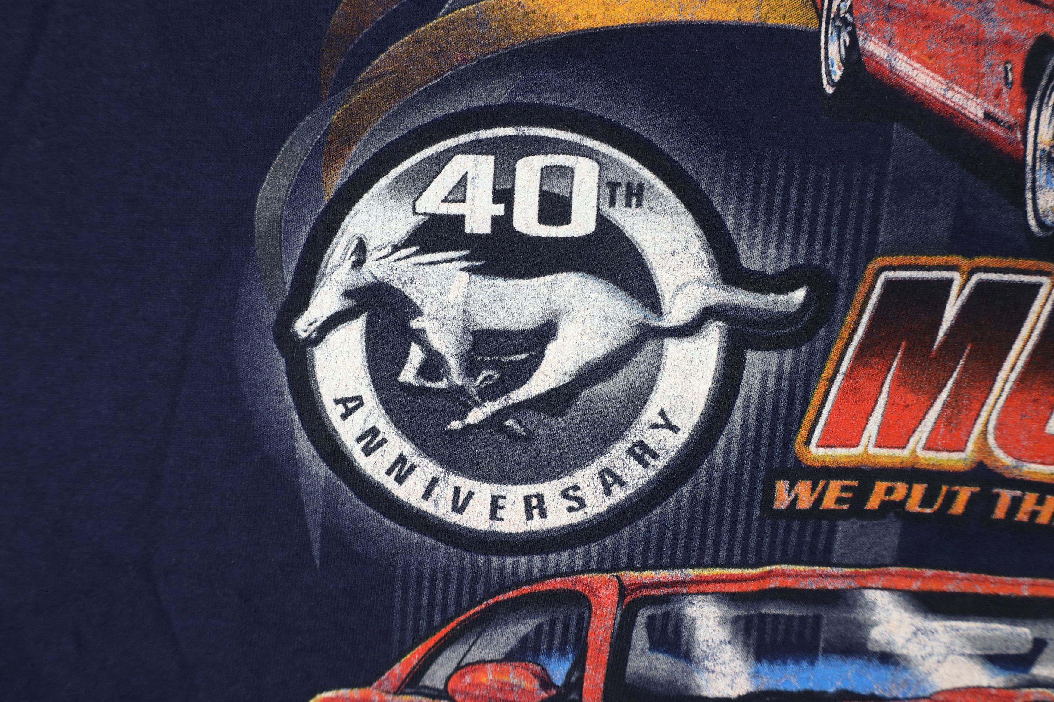 Vintage Vintage Y2K Ford Motor Company Anniversary Mustang T-Shirt Size US XXL / EU 58 / 5 - 5 Thumbnail