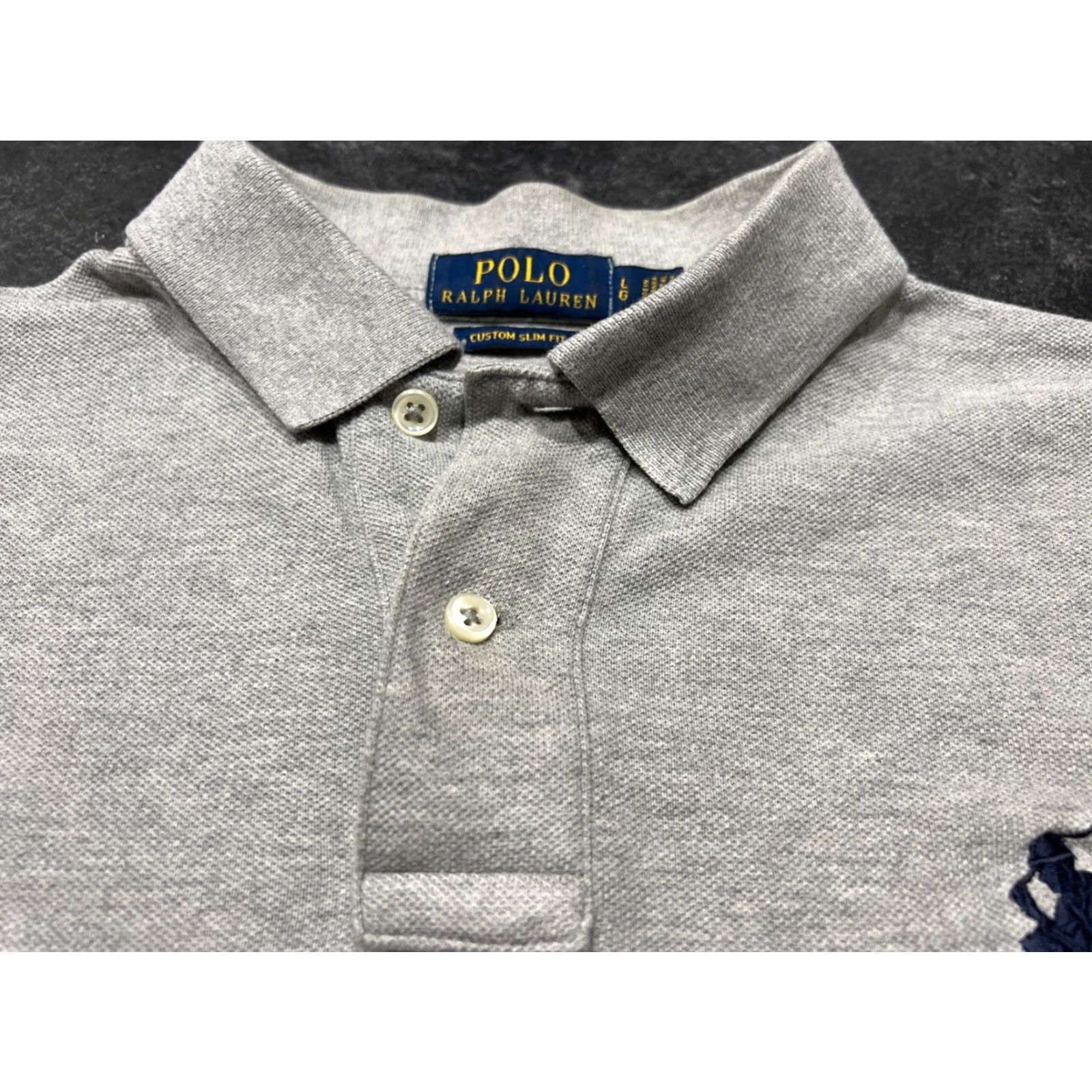 Polo Ralph Lauren VINTAGE? No. Polo Ralph Lauren Polo Shirt Short Sleeve Slim Fit L Black Zebra Logo - Men's Large Shirt Size US L / EU 52-54 / 3 - 6 Thumbnail