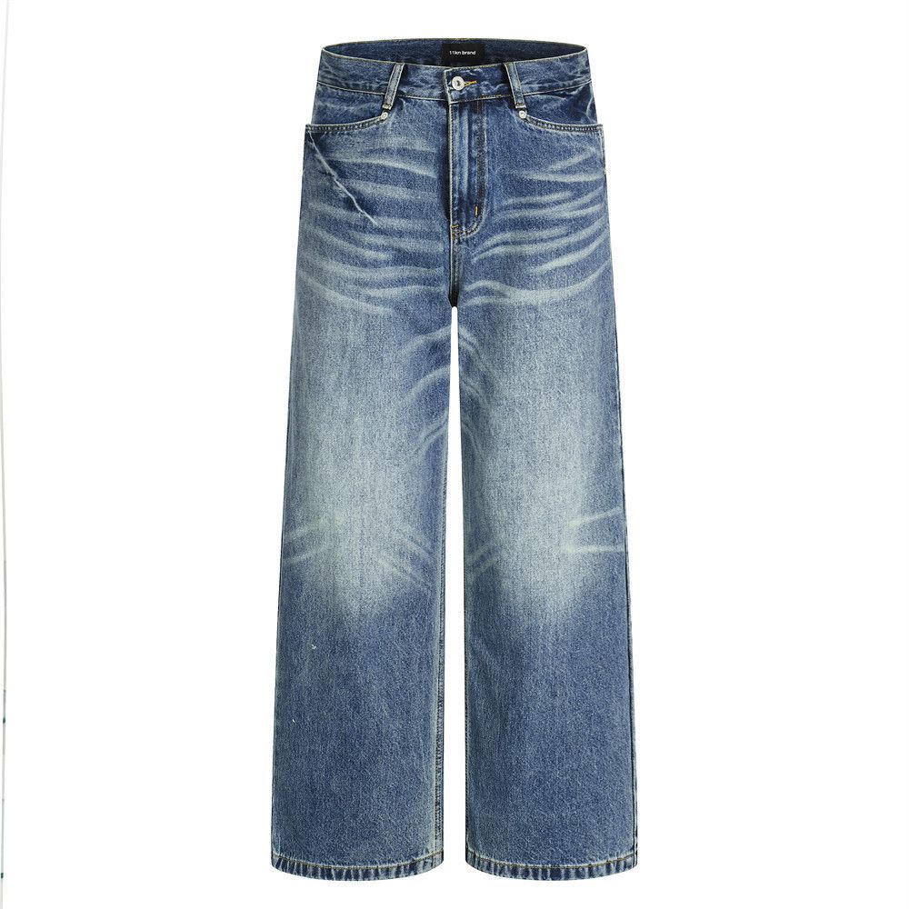 Jean Retro punk loose washed straight jeans Size US 32 / EU 48 - 1 Thumbnail