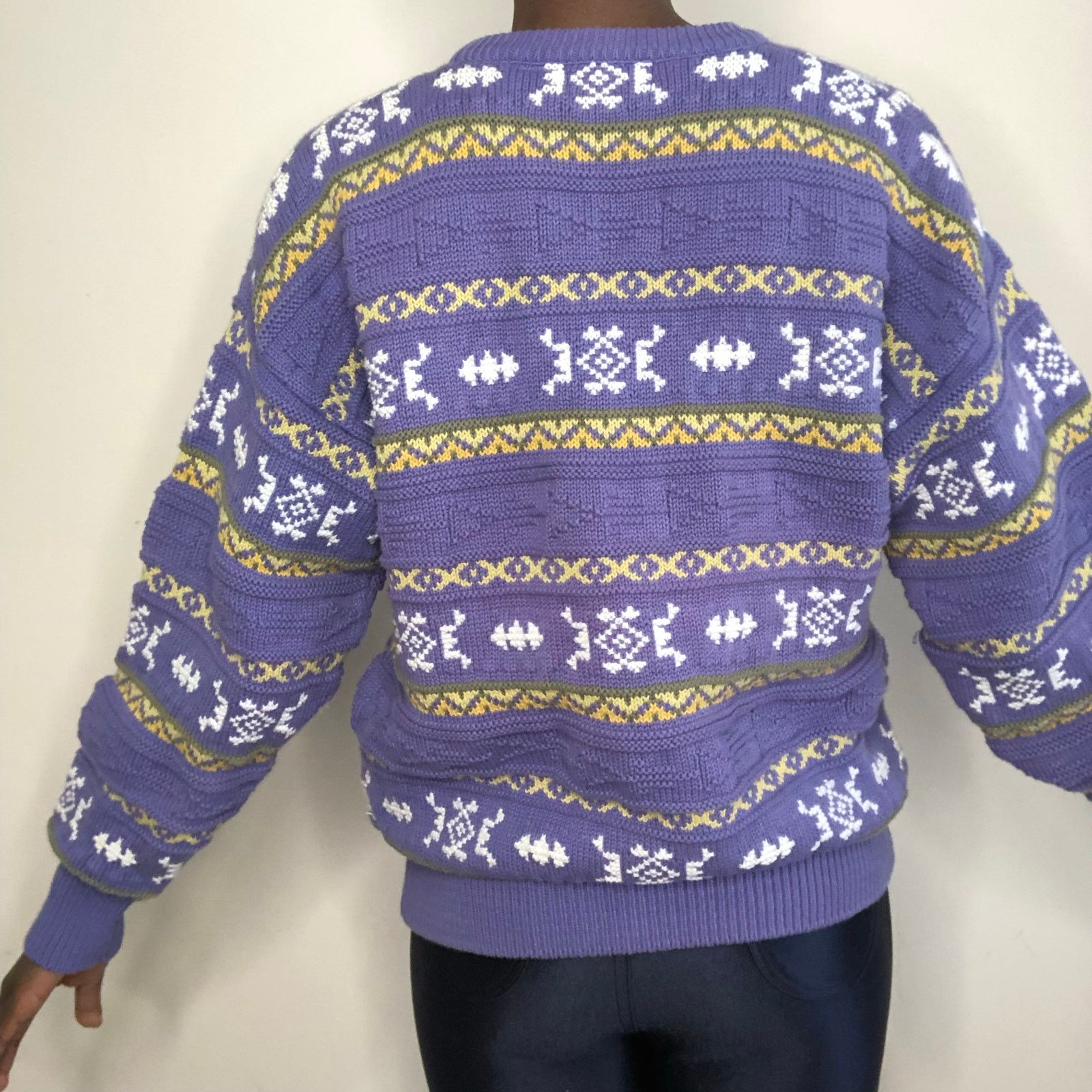 Liz Claiborne Vintage 1980s ClaiborneTextured Knit Cotton Sweater Size M Size US M / EU 48-50 / 2 - 4 Thumbnail