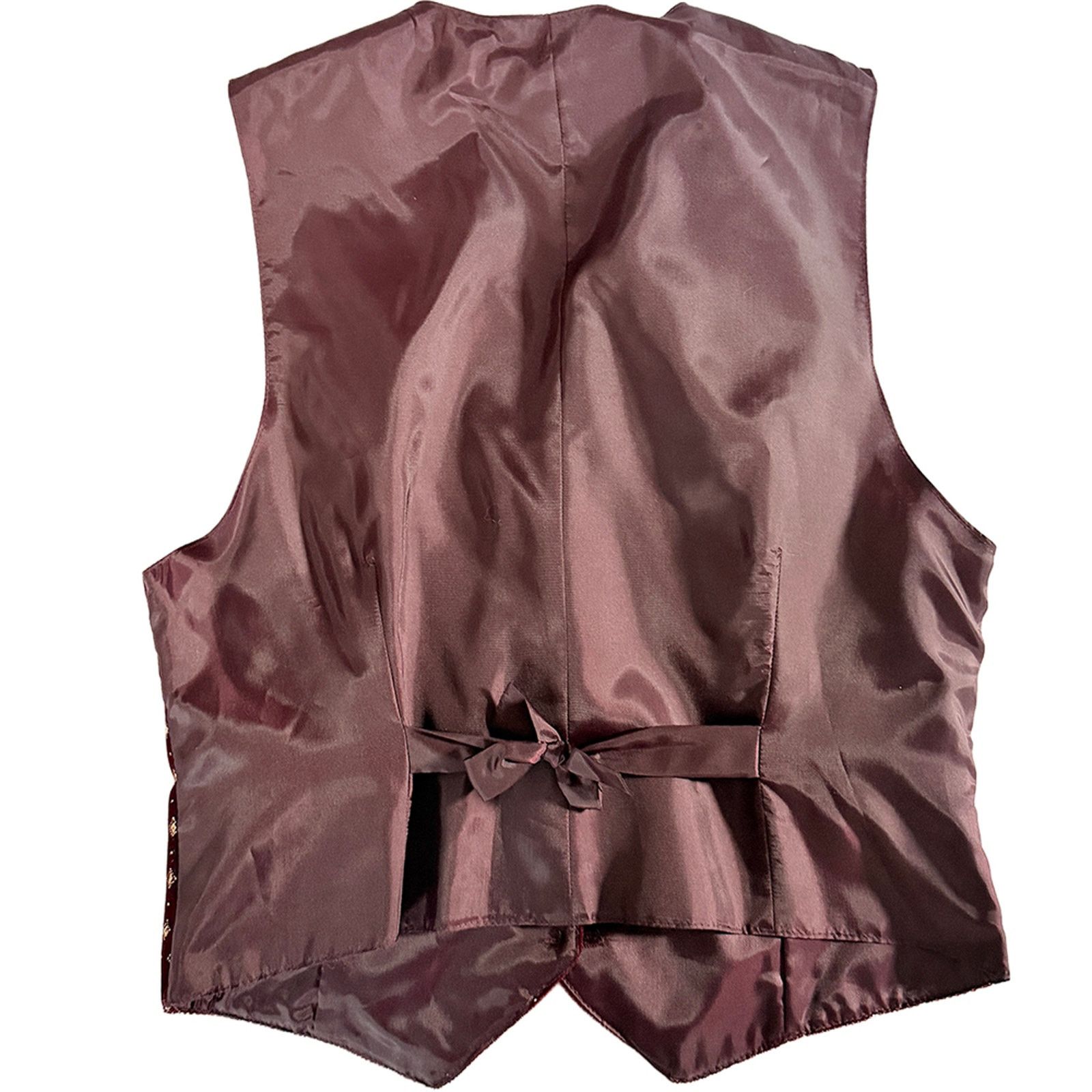 Other Vintage burgundy gold velvet vest norton mcnaughton goth Size S / US 4 / IT 40 - 4 Thumbnail