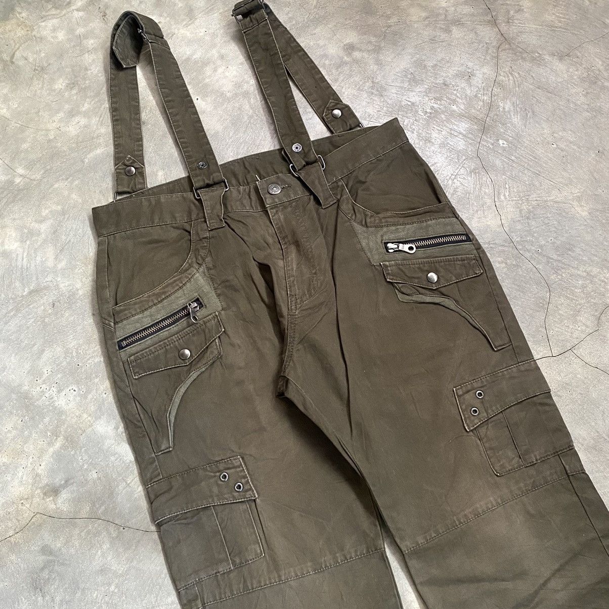 Hysteric Glamour 2000s PPFM Suspender Multi Zip Pocket Cargo Pants Size US 30 / EU 46 - 3 Thumbnail