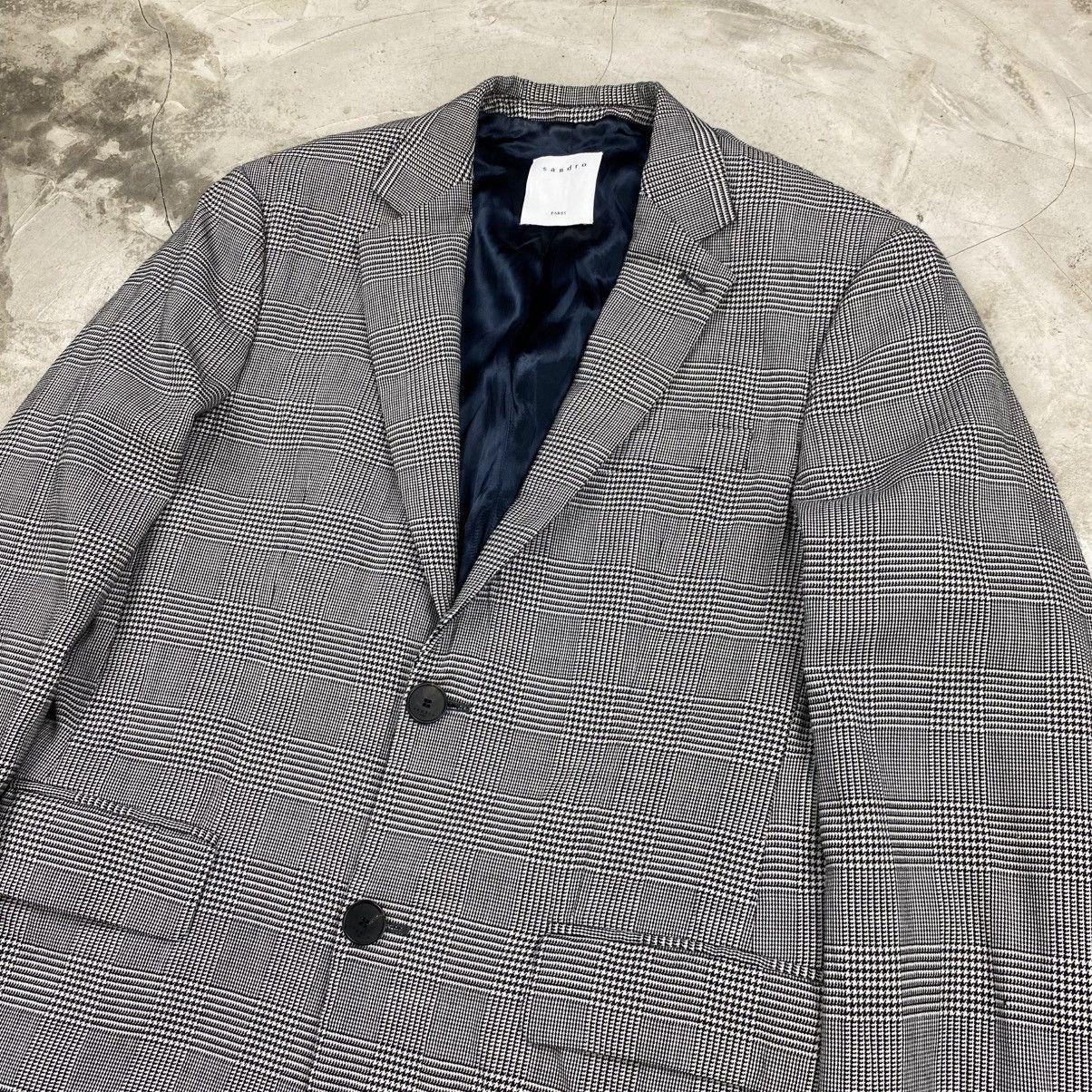 Sandro Houndstooth Check Suit Size 36R - 3 Thumbnail