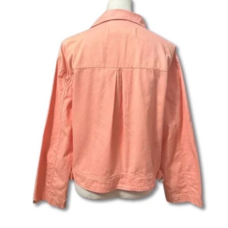 Treasure & Bond Treasure & Bond Jeans Jacket Waist Length Pockets Coral S Size S / US 4 / IT 40 - 5 Thumbnail