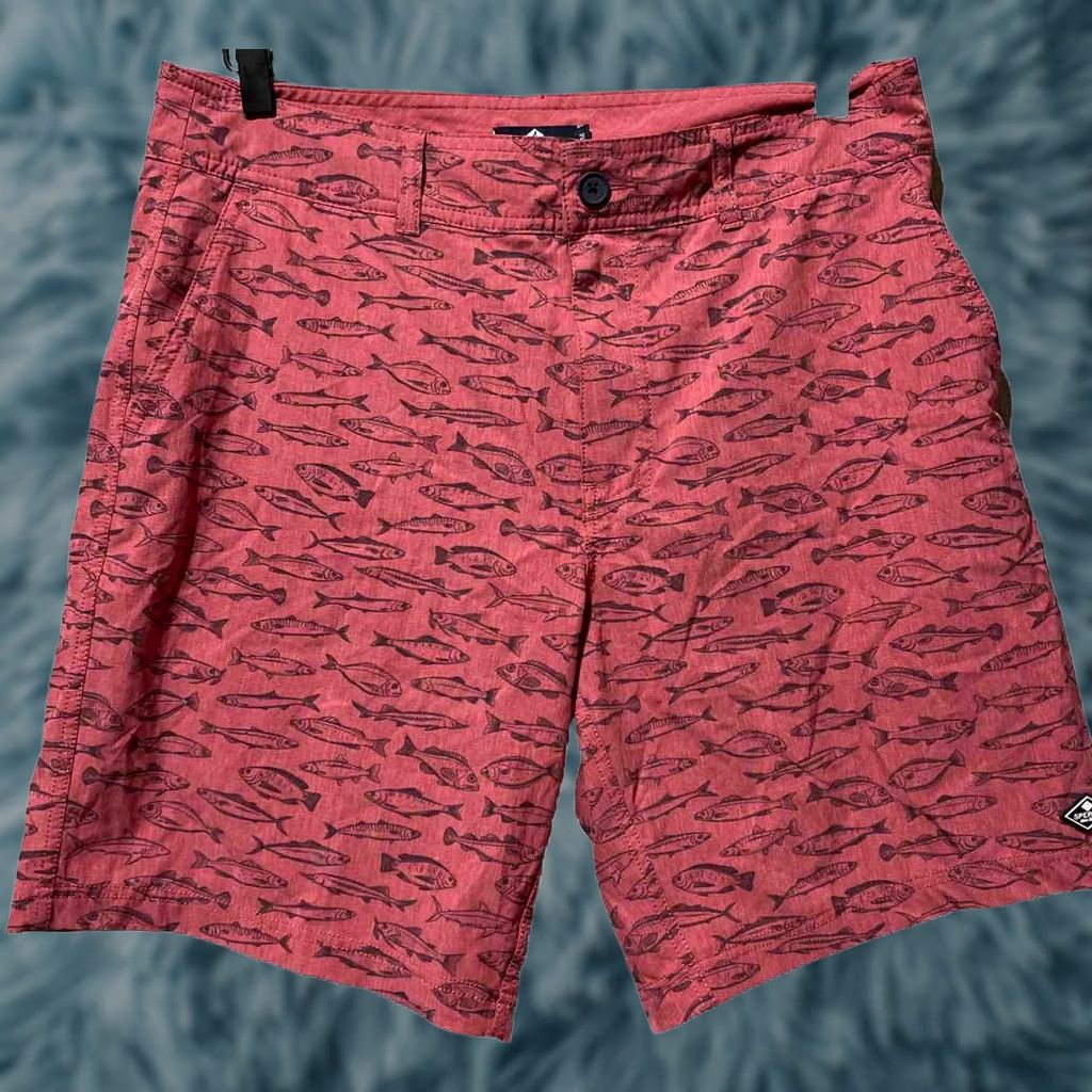 Sperry Sperry Shorts Mens M Red Board Performance Fishing Size US 31 - 1 Thumbnail