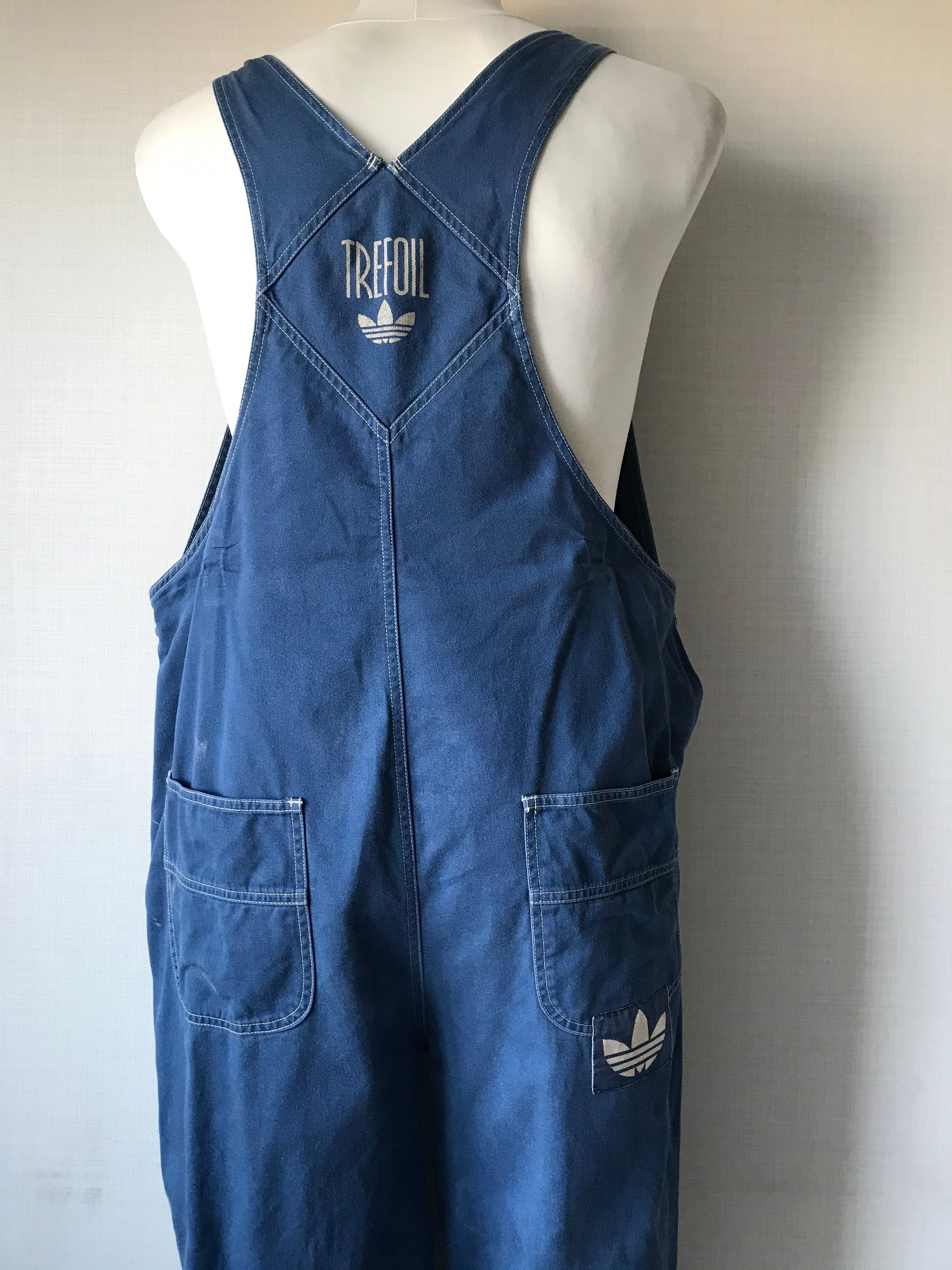 Adidas RARE Vintage Adidas Overall Denim Trefoil Size US 32 / EU 48 - 6 Thumbnail