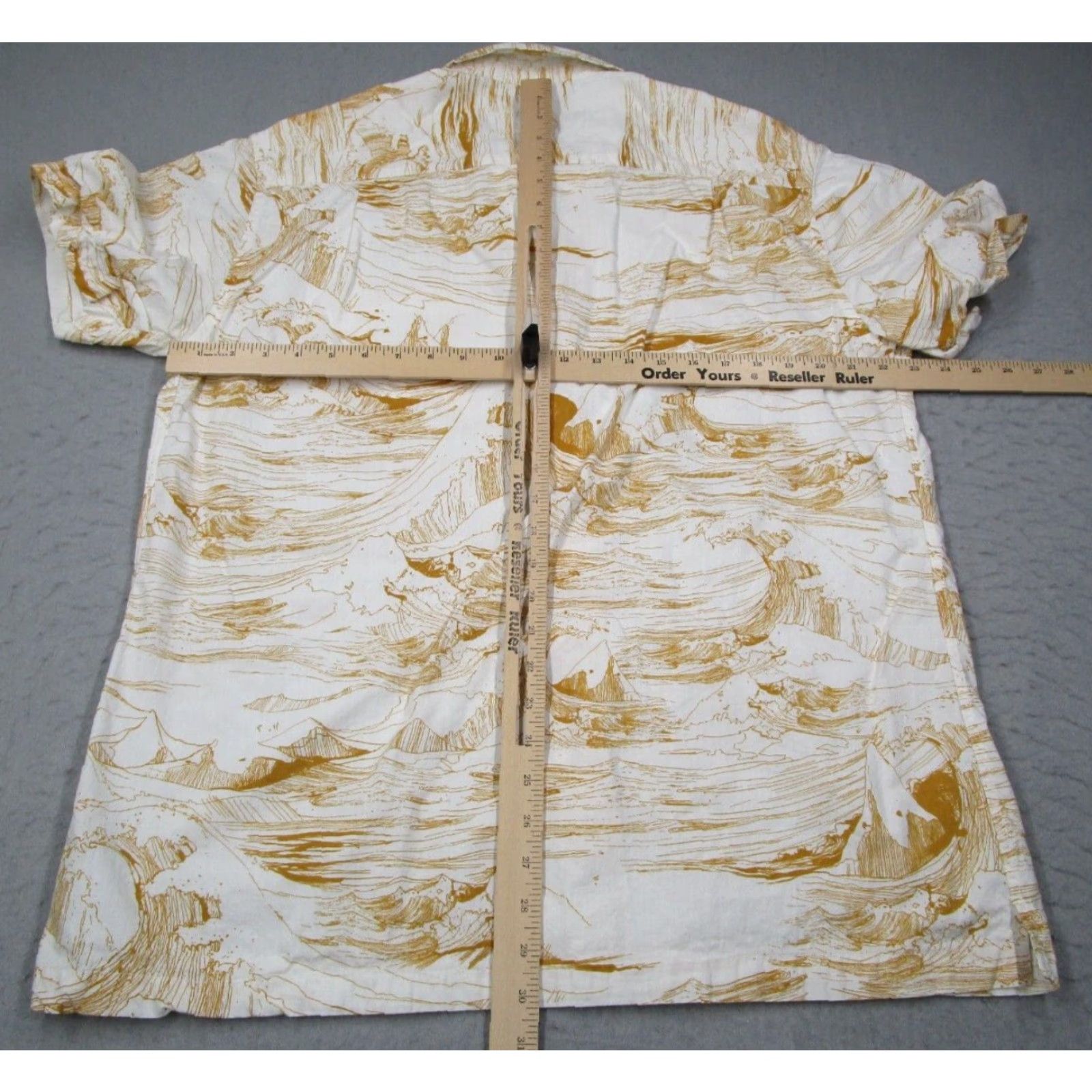 Quiksilver VINTAGE Quiksilver Waterman Shirt Mens XL Beige Hawaiian Short Sleeve Button Up Tropical Waves Beach Apparel Size US XL / EU 56 / 4 - 5 Thumbnail