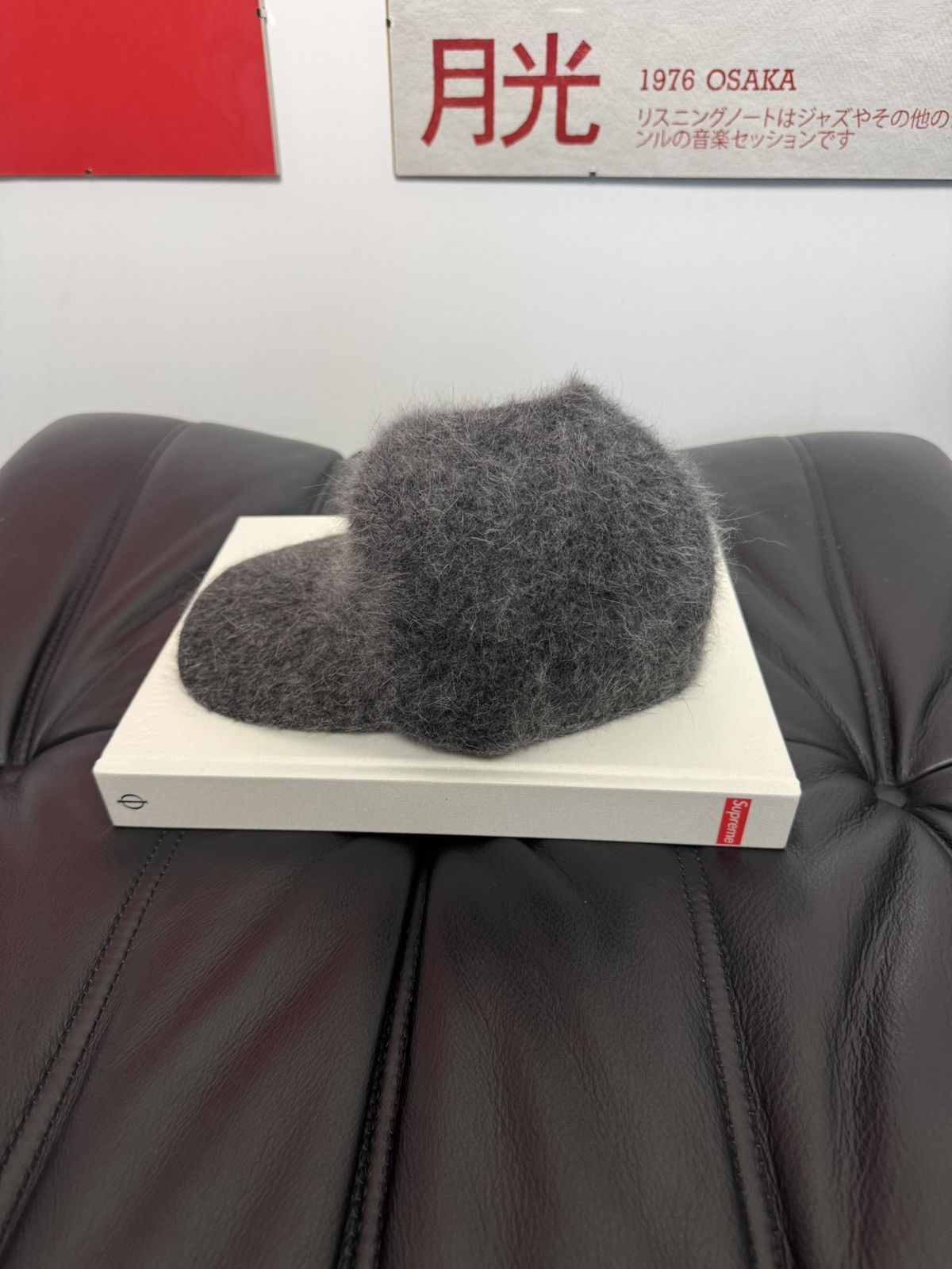 Moncler Moncler Logo Angora Wool Gray Fur Hat Cap Rare Designer Size ONE SIZE - 4 Thumbnail