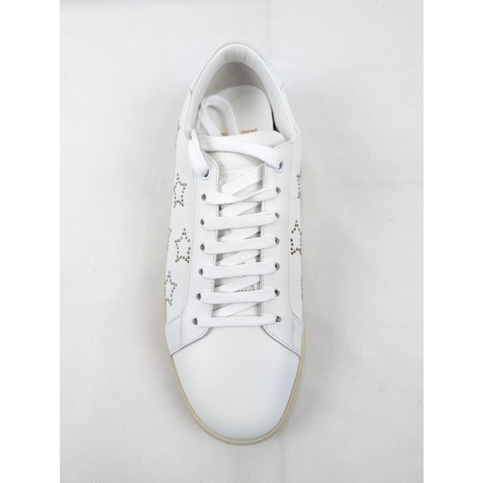 Saint Laurent Paris o1rshd1 SL/06 Star Merid Low-Top Sneakers in Blanc Optique Size US 9.5 / EU 42-43 - 6 Thumbnail