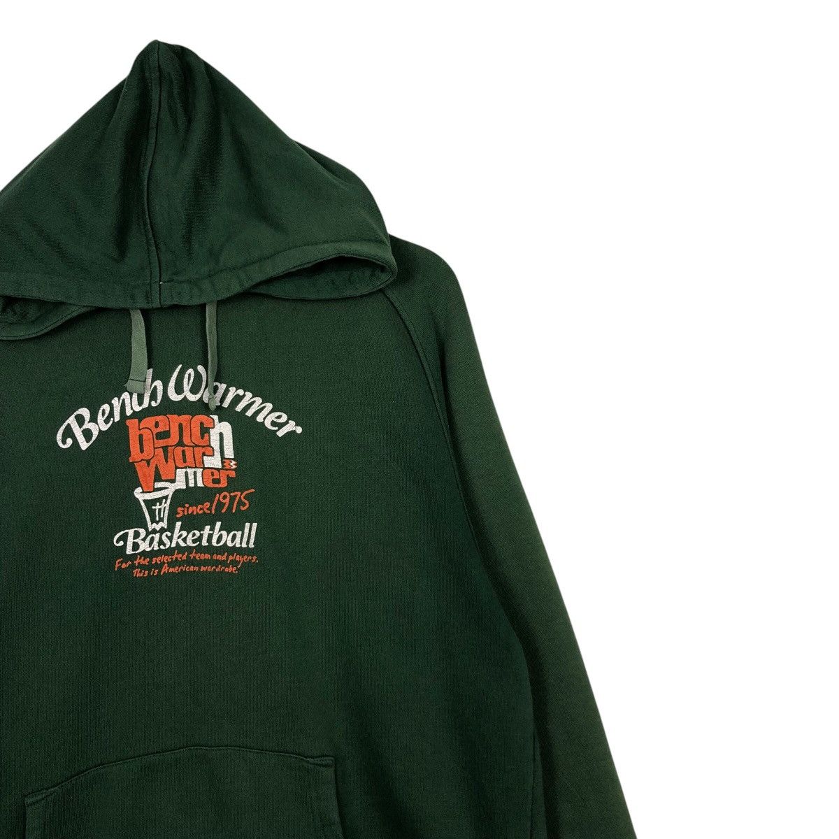 Japanese Brand × Vintage 📌Vintage Hoodie Pull Over Bench Warmer Basketball Big Logo Size US M / EU 48-50 / 2 - 7 Thumbnail