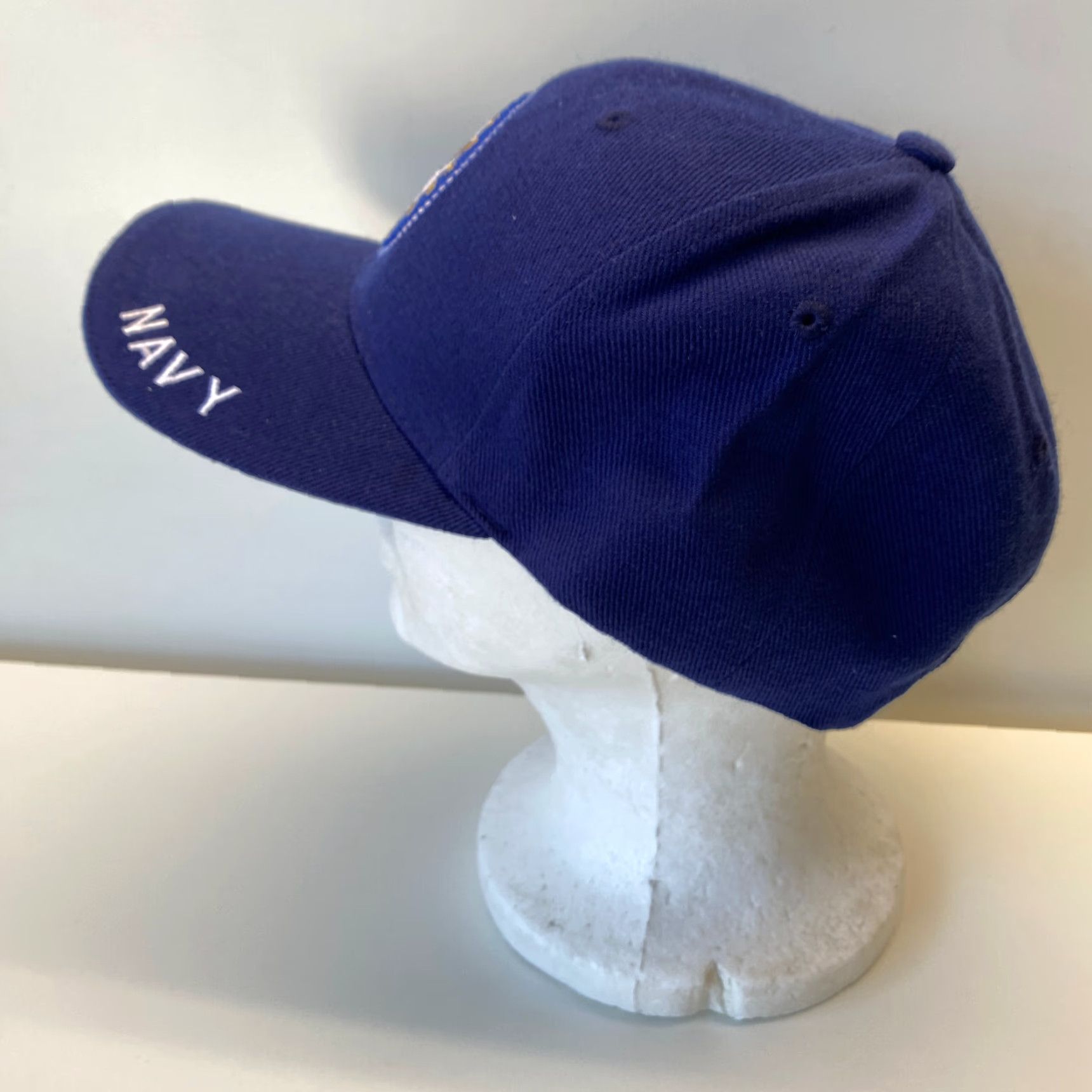 Vintage VINTAGE Rapid Dominance Navy Hat Navy Blue Eagle Seal Strapback Adjustable Baseball Cap Mens United States USA Navy Cap Size ONE SIZE - 3 Thumbnail