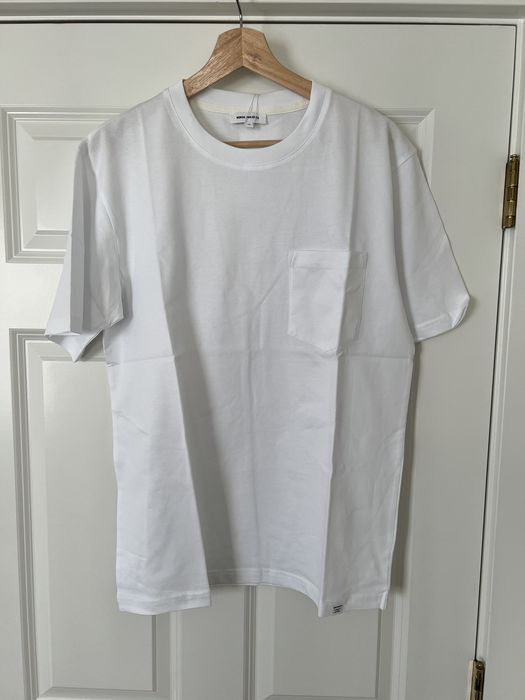 Norse Projects White Johannes pocket tshirt | Grailed