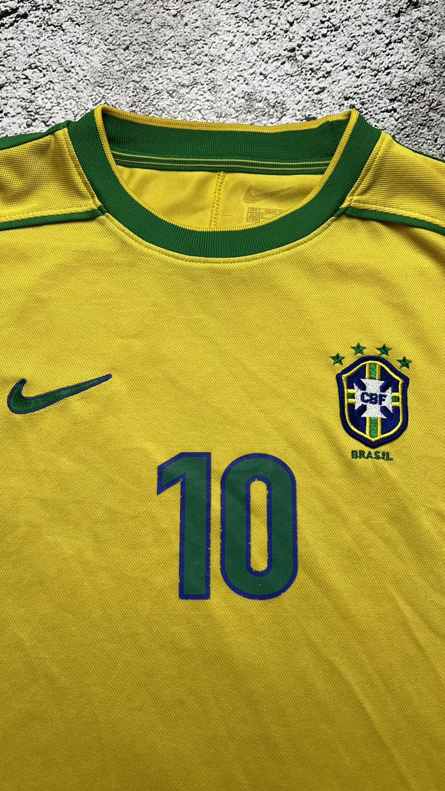 Nike 1999 Brazil football team Rivaldo vintage jersey by nike Size US M / EU 48-50 / 2 - 5 Thumbnail