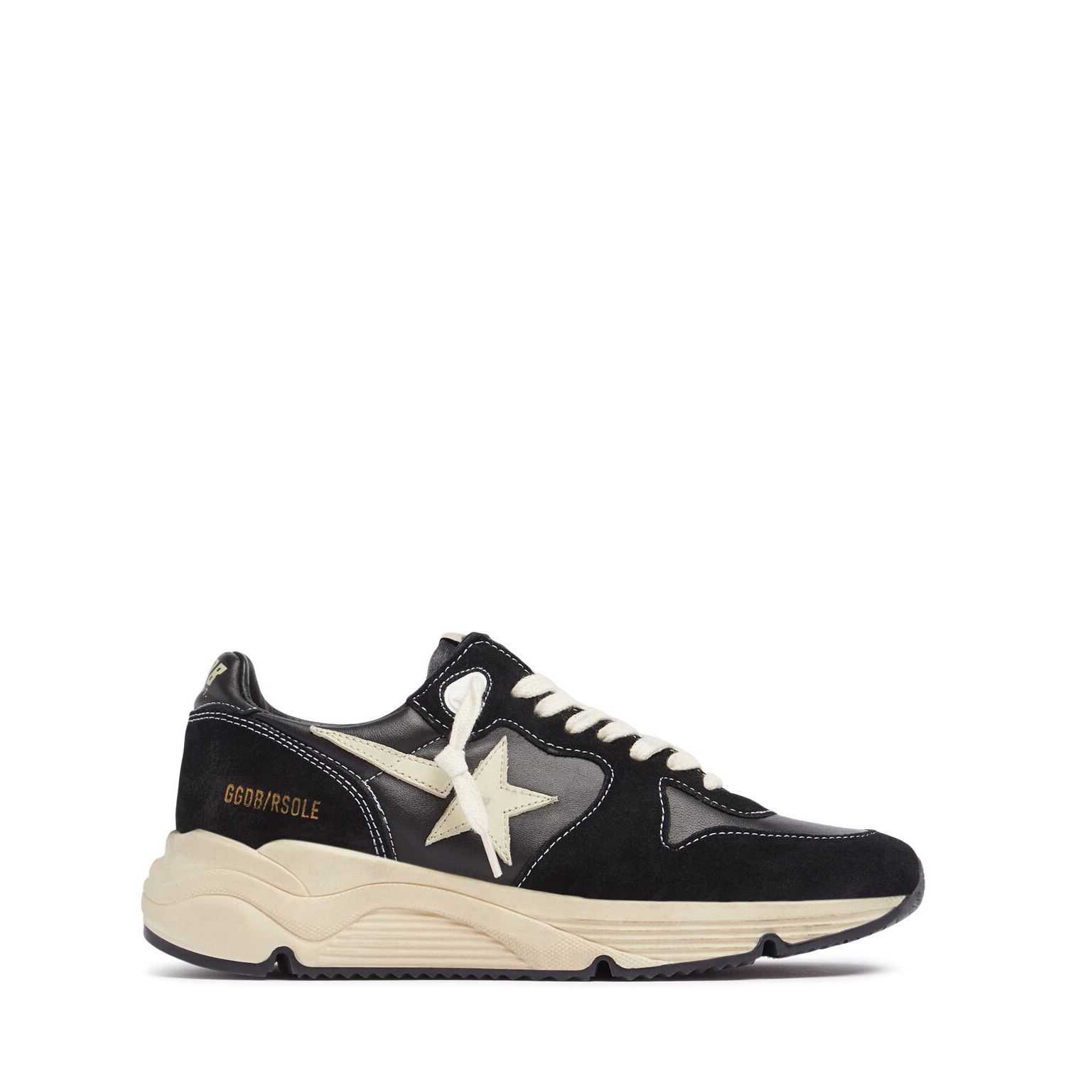 GOLDEN GOOSE Running Sole Women's Black/White Sneakers New &