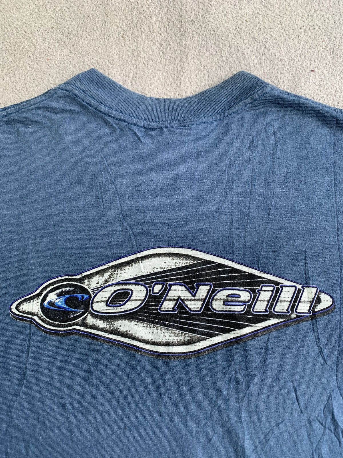 O'Neill × Vintage Vintage Oneill Big Logo Fade Tee Shirt Surf Size US L / EU 52-54 / 3 - 6 Thumbnail