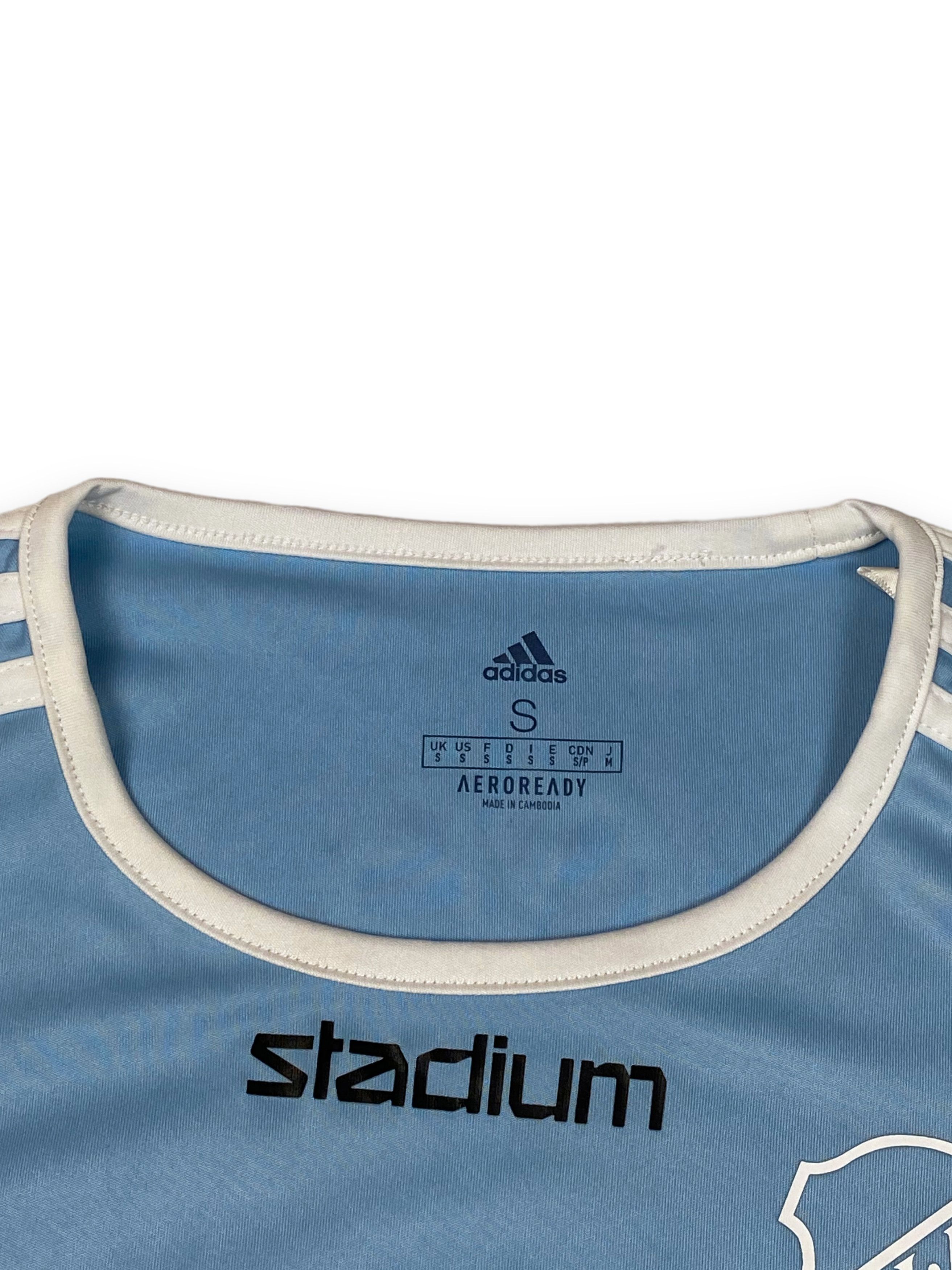 Vintage Adidas Sky Blue Many Logo GIF MCdonalds Jersey M724 Size US M / EU 48-50 / 2 - 6 Thumbnail