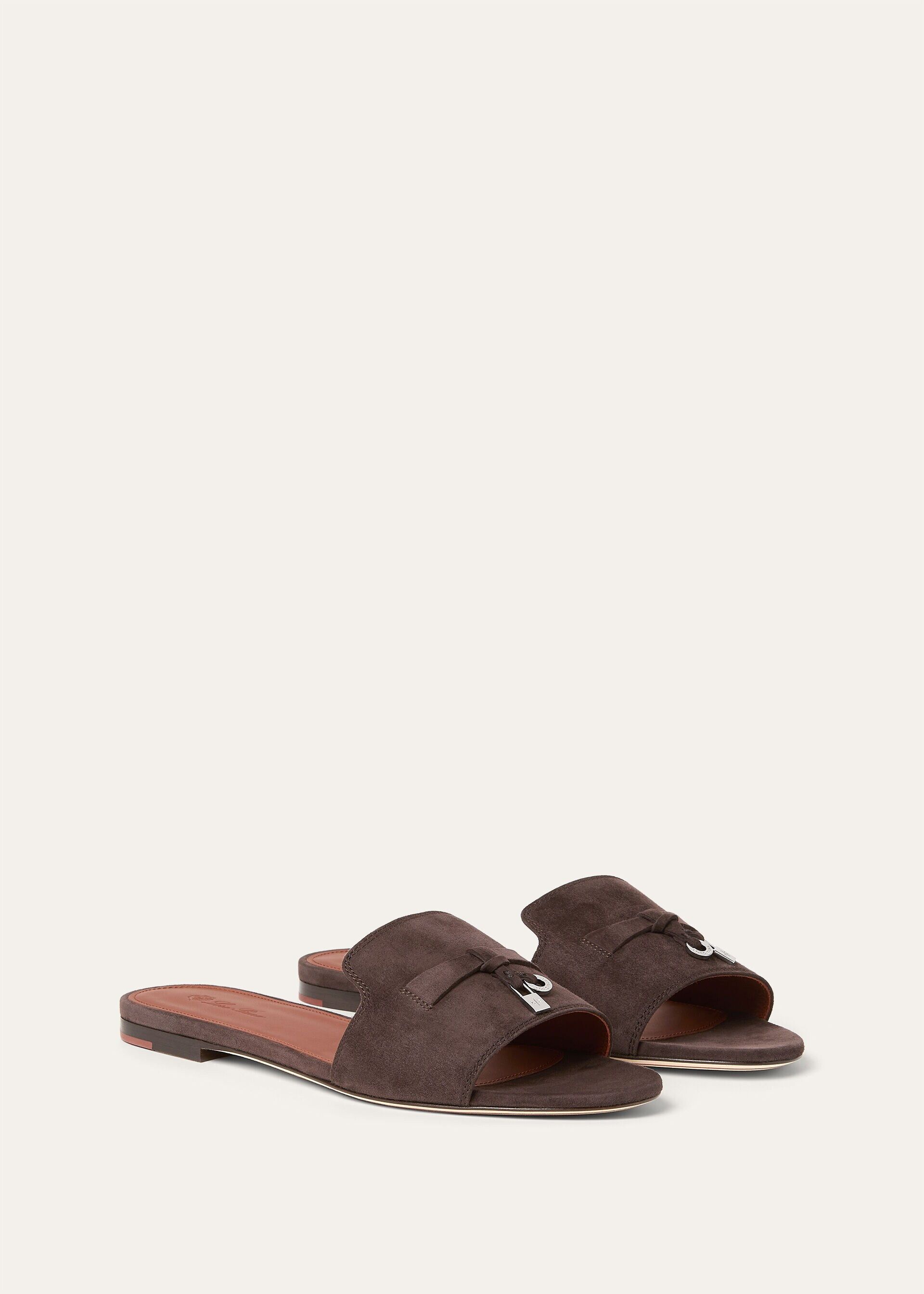 Loro Piana os11x0326 FAI5580 Summer Charms Sandals in Pecora Nera Size US 6 / IT 36 - 2 Thumbnail