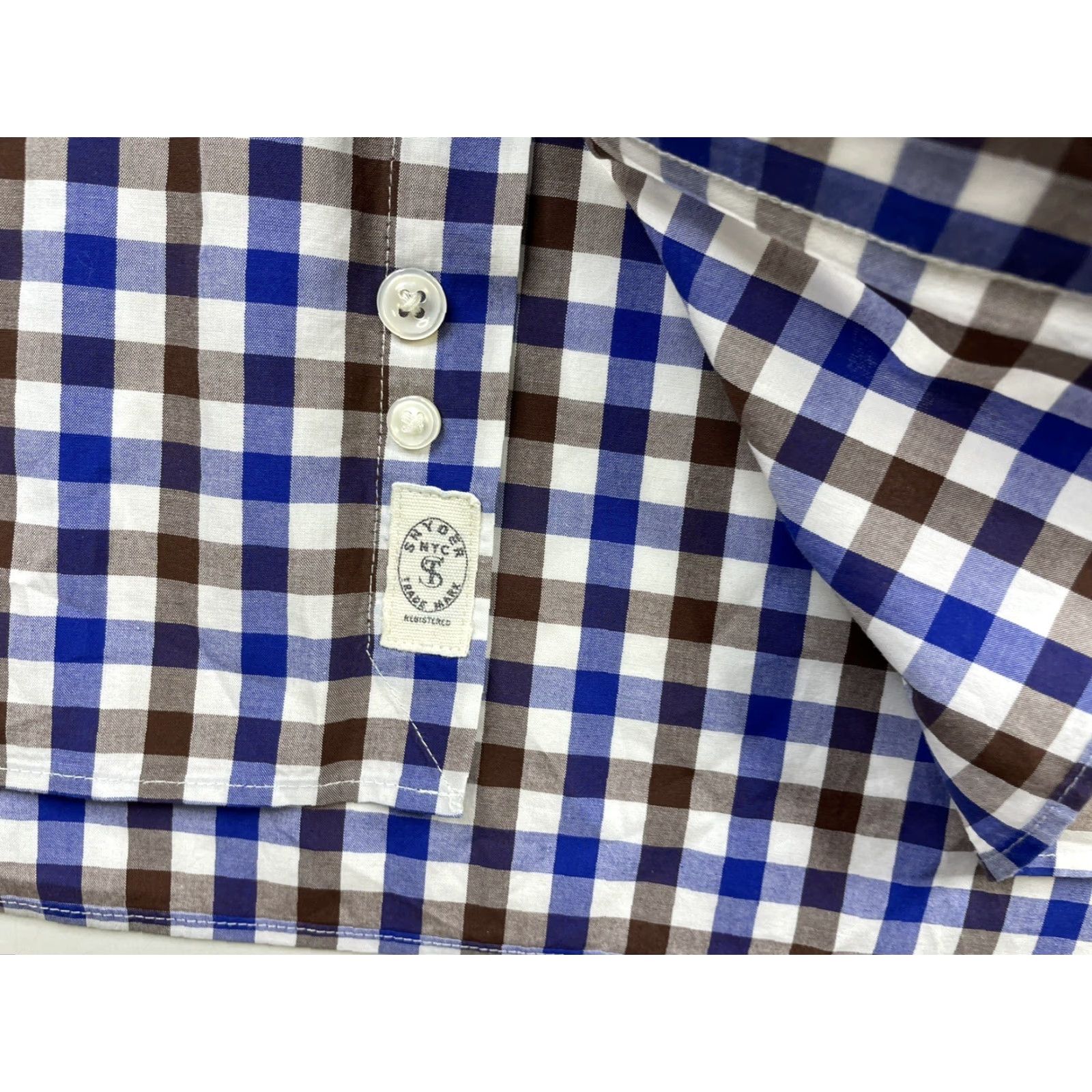 Todd Snyder Todd Snyder Dress Shirt Mens 16.5 32 33 Long Sleeve Plaid Check Button Down Multicolor 100% Cotton Non-Iron Regular Collar Spread Barrel Cuff Size 46R - 4 Thumbnail