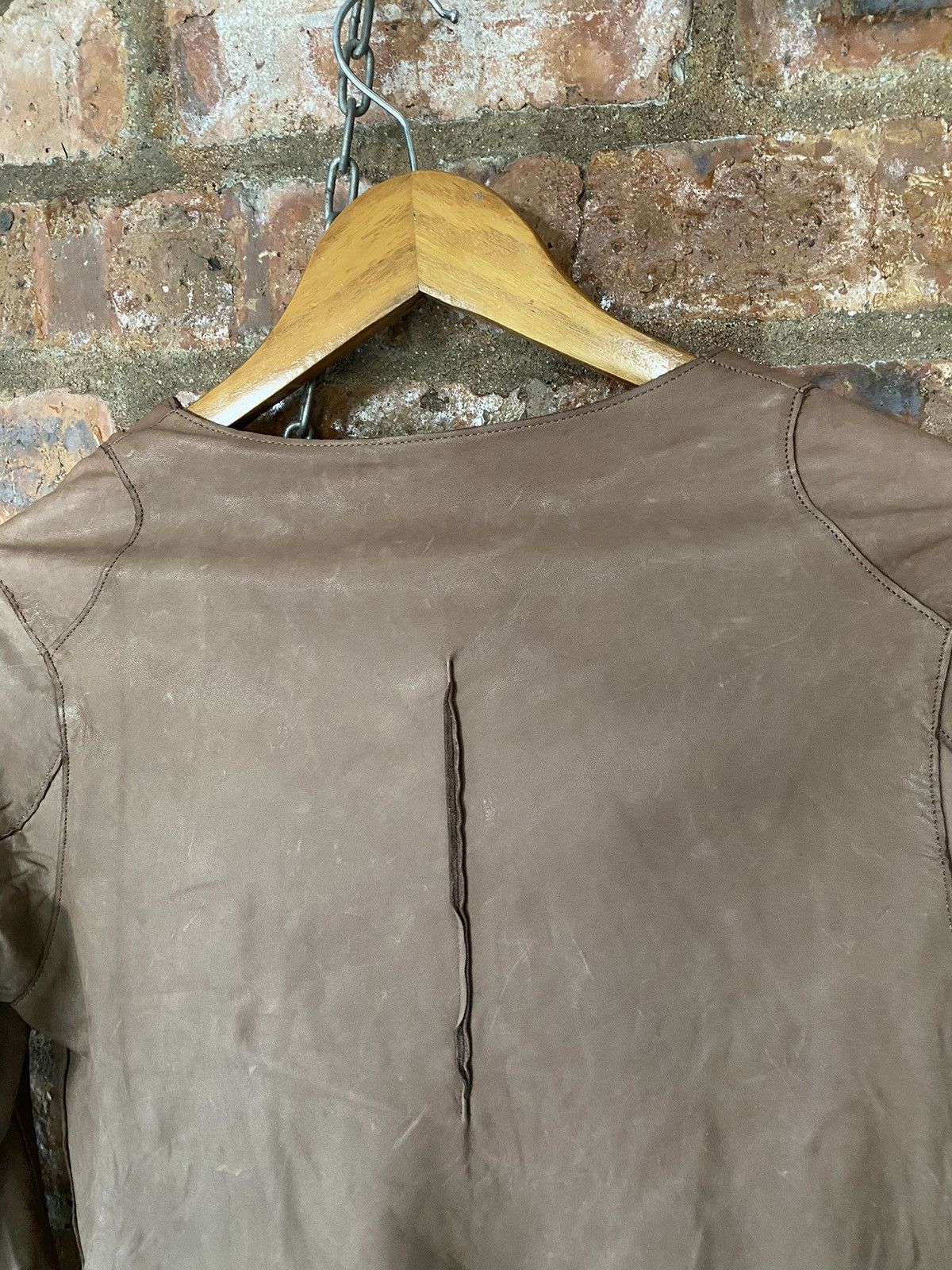 If Six Was Nine × Isamu Katayama Backlash × Japanese Brand 2000s Sisii Japan asymmetrical leather Jacket Size S / US 4 / IT 40 - 11 Thumbnail