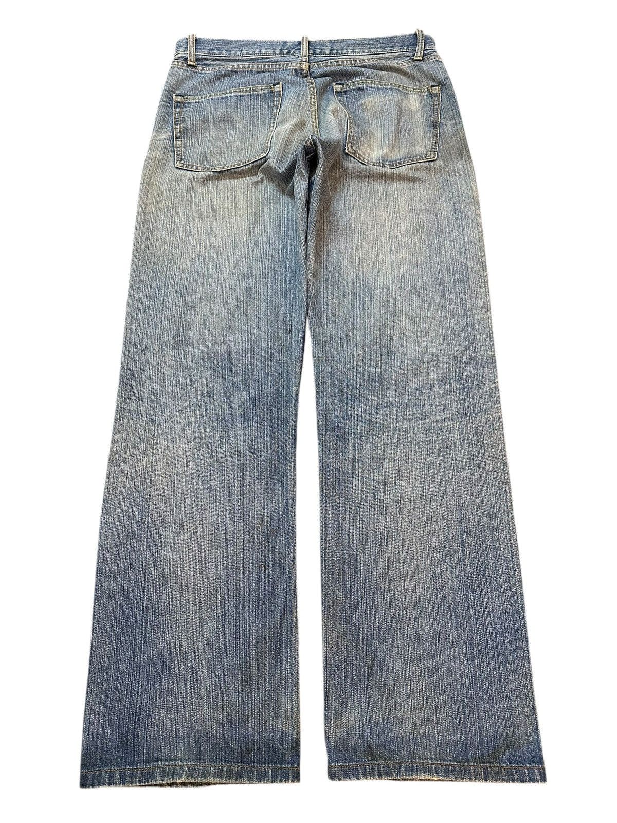Japanese Brand Vintage Japanese Mud Wash Faded Distress Style Baggy Jeans Size US 32 / EU 48 - 2 Thumbnail