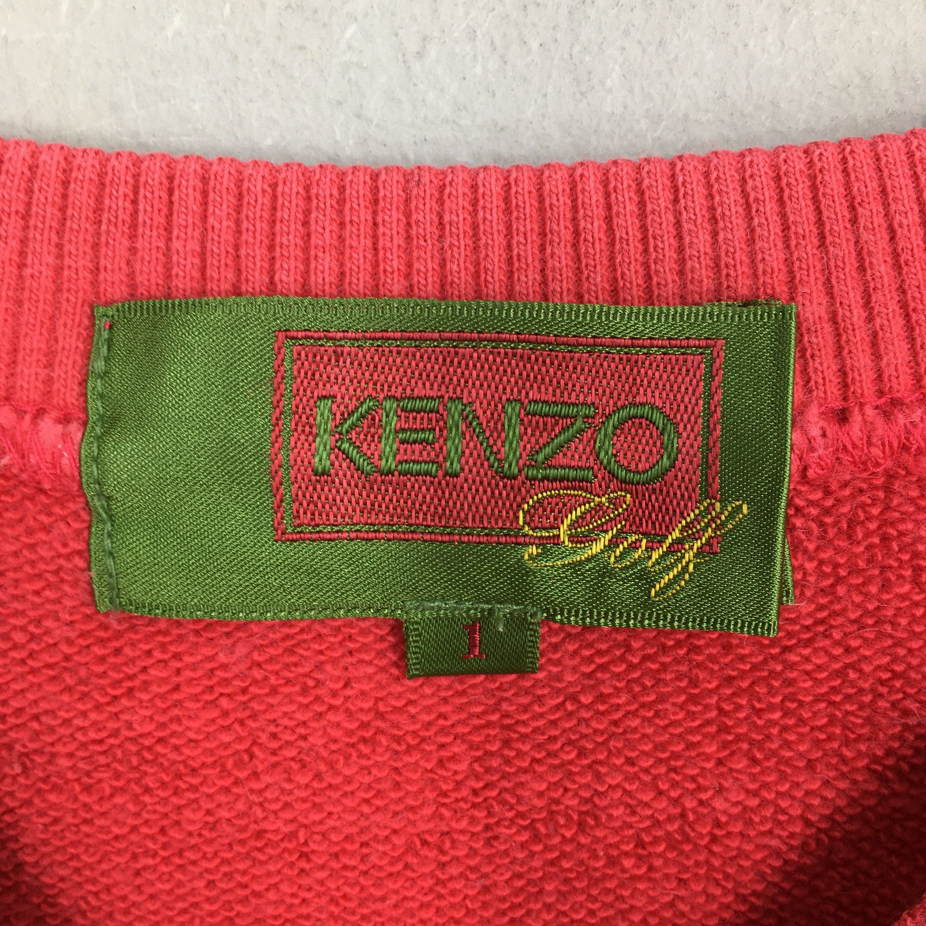 Kenzo × Vintage Vintage Kenzo Jeans Pink Sweatshirt Small Size US S / EU 44-46 / 1 - 4 Thumbnail