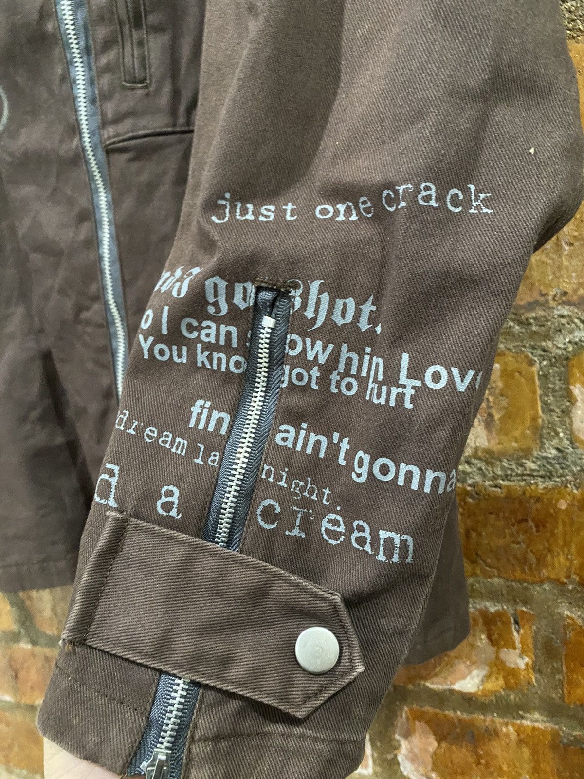 PPFM 🔥2000s Slash Number Japan Poem cross punk Jacket Size US M / EU 48-50 / 2 - 11 Thumbnail