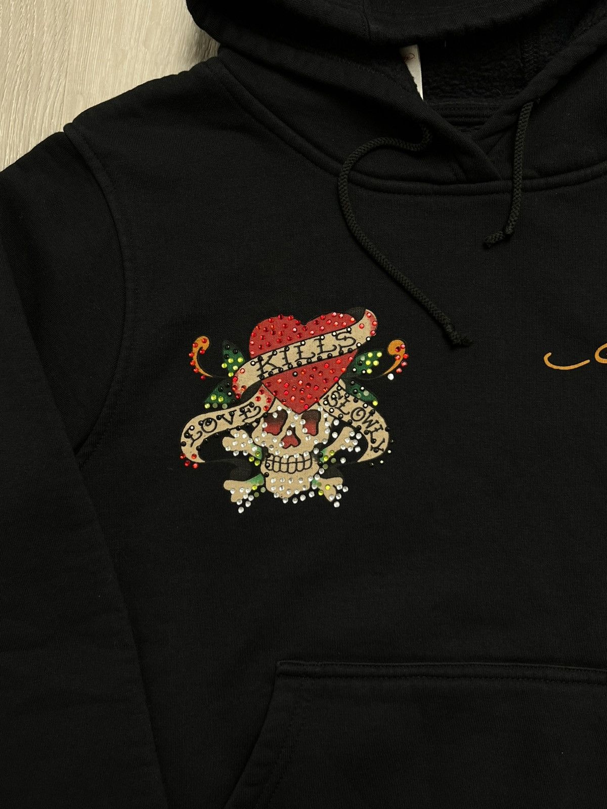 Christian Audigier × Ed Hardy Ed hardy cropped hoodie love kills Size M / US 6-8 / IT 42-44 - 2 Thumbnail