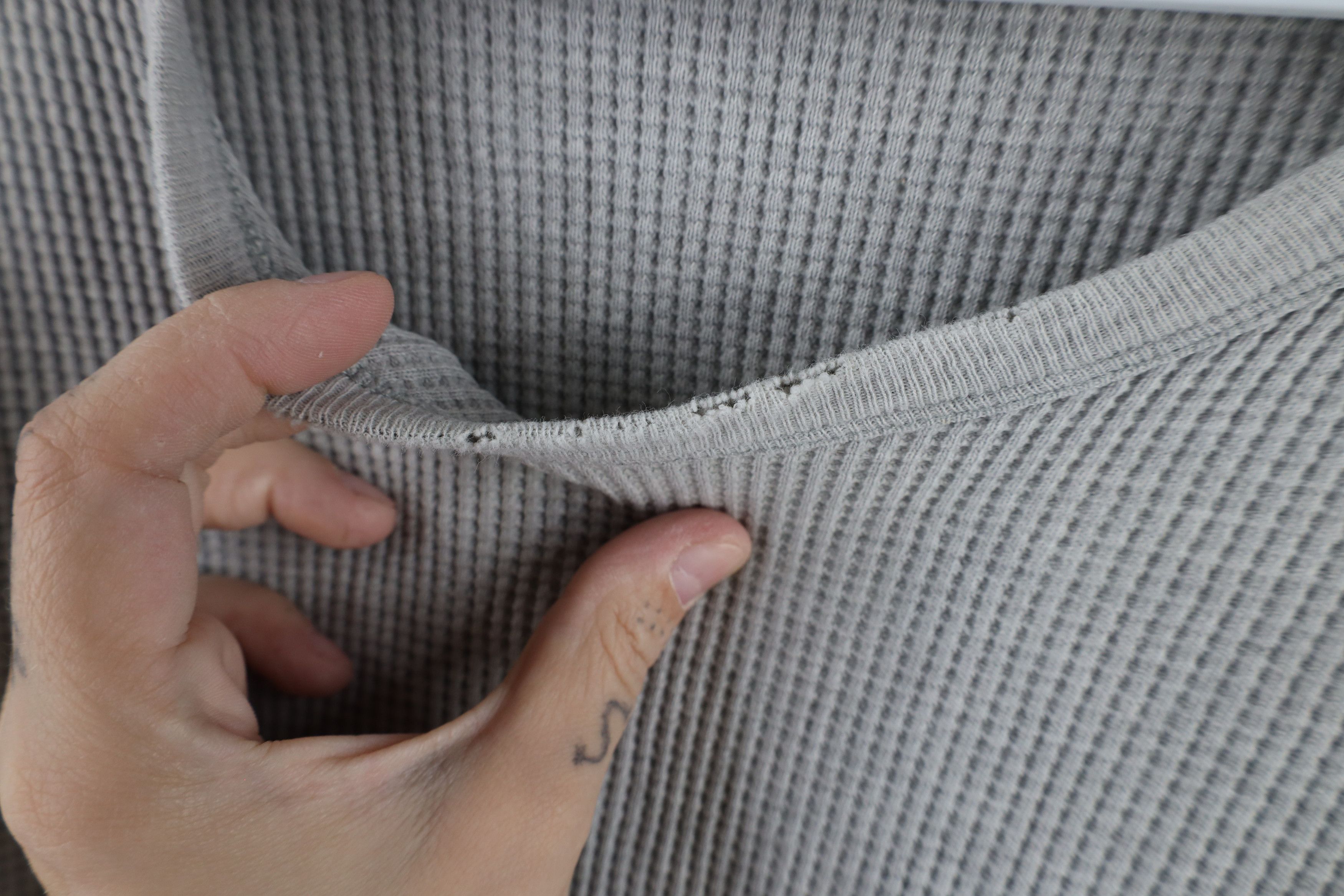 Ralph Lauren × Vintage Vintage 90s Ralph Lauren Thermal Waffle Knit T-Shirt USA Size US L / EU 52-54 / 3 - 7 Thumbnail