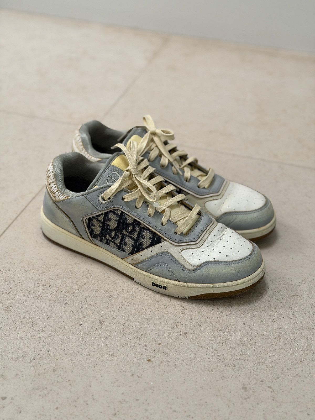 Dior DIOR - B27 low grey/white mens size 42 Size US 9.5 / EU 42-43 - 3 Thumbnail