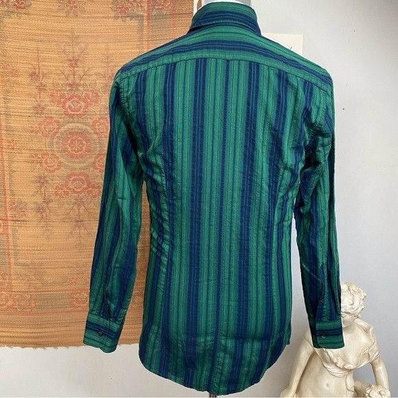 Dolce & Gabbana Dolce & Gabbana Striped Button Down Shirt Made In Italy Size US S / EU 44-46 / 1 - 9 Thumbnail