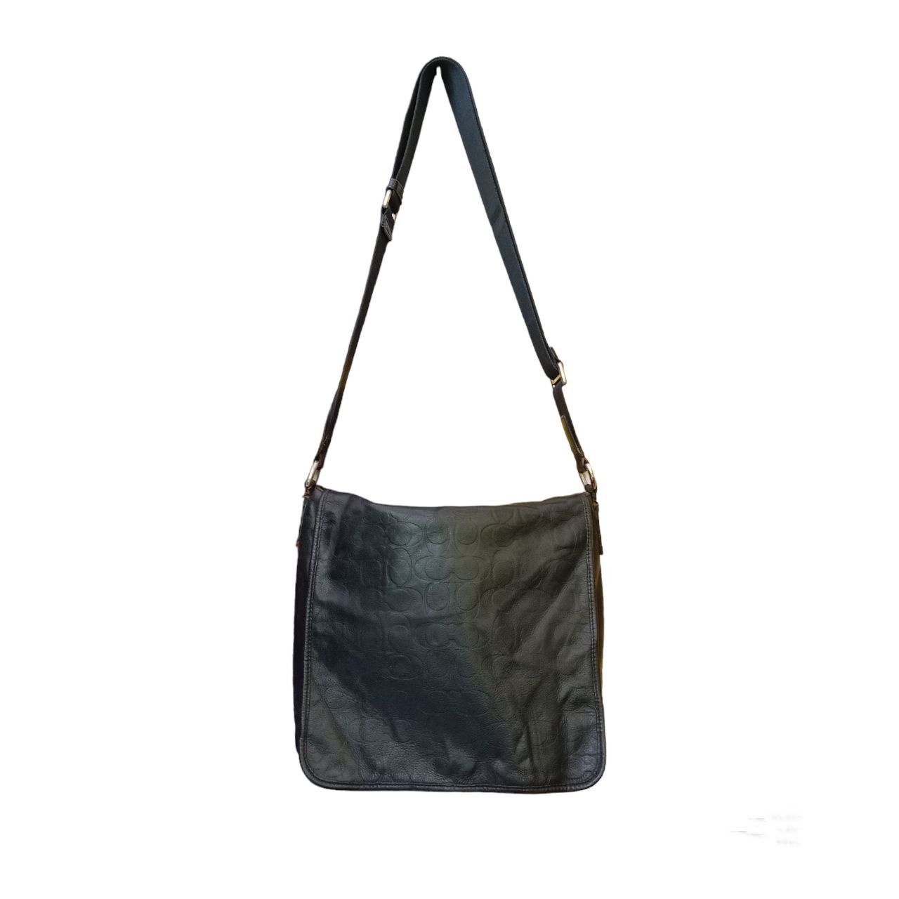 Branded Leather × Coach × Designer Authentic COACH Monogram Leather Crossbody Bag Size ONE SIZE - 2 Thumbnail