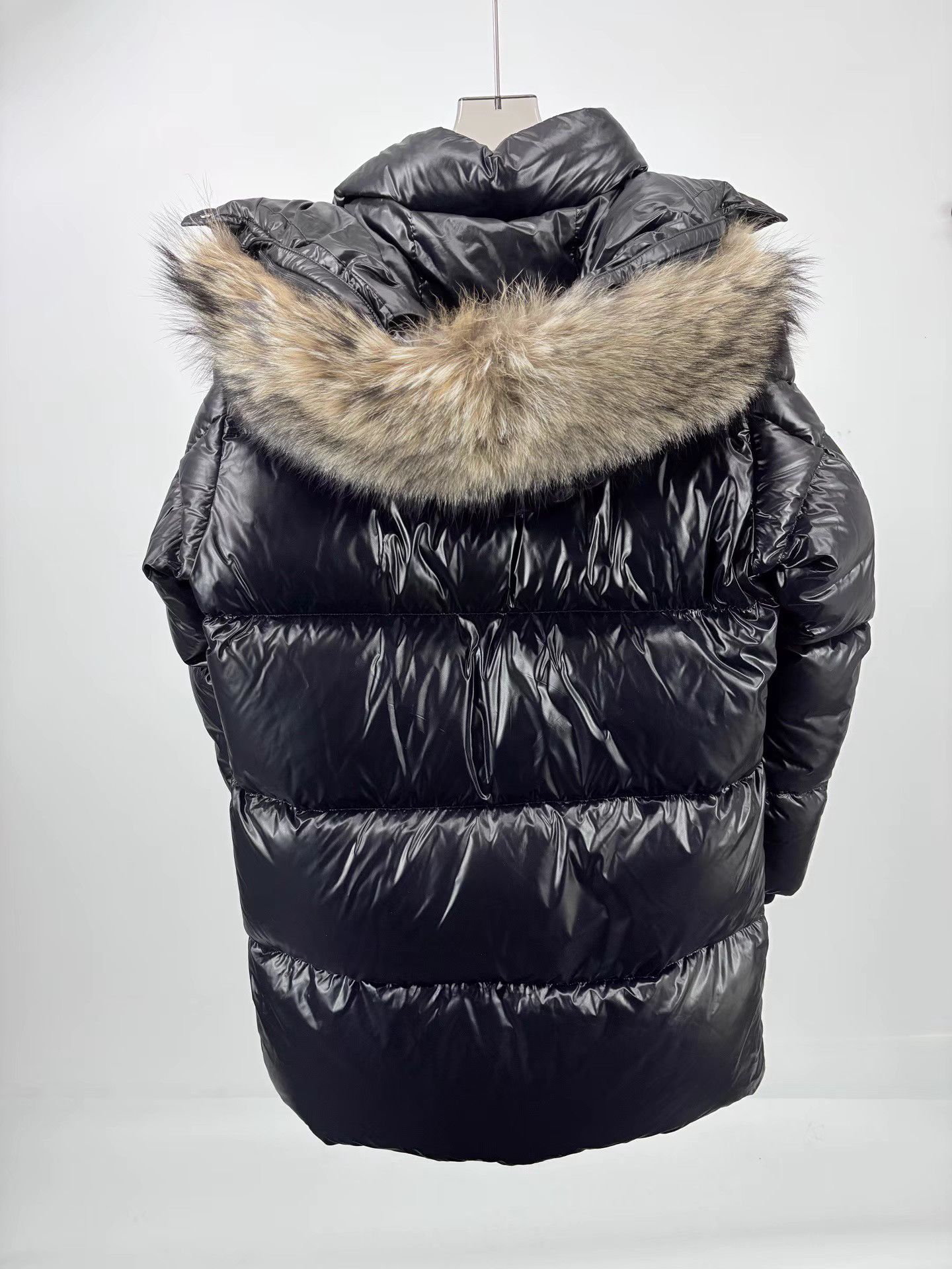 Moncler MONCLER MARCK Long Shiny Down Jacket with Fur Hood Size US S / EU 44-46 / 1 - 2 Thumbnail
