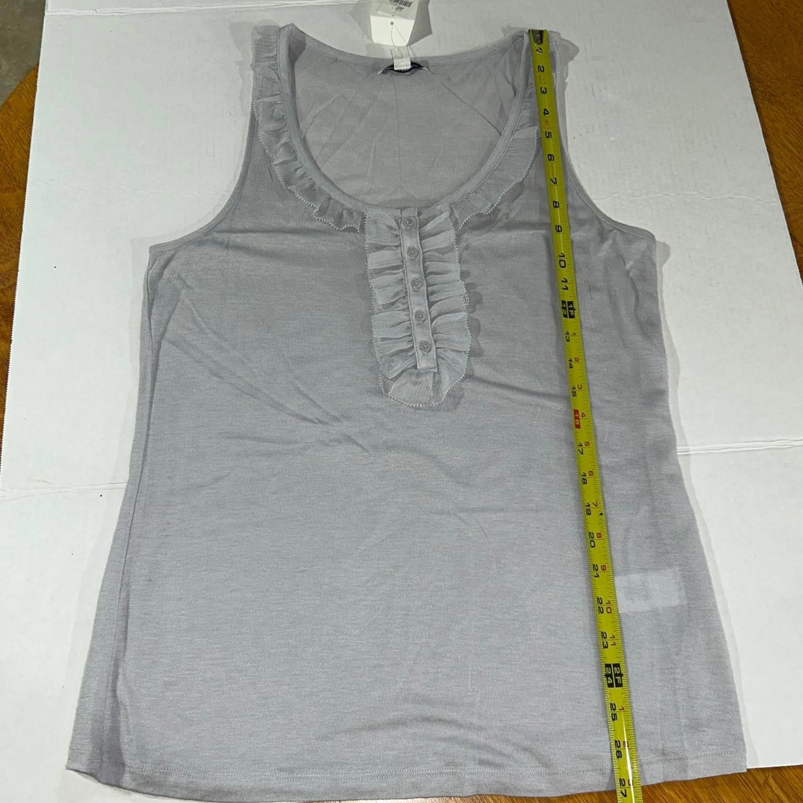 Banana Republic NWT - Banana Republic Ruffle Tank, Large Size L / US 10 / IT 46 - 7 Thumbnail