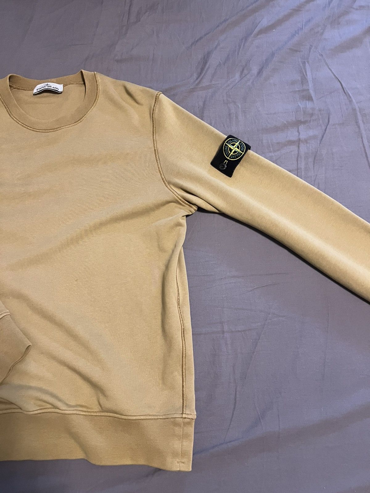 Stone Island STONE ISLAND Brushed Organic Cotton Crewneck Sweatshirt Size US M / EU 48-50 / 2 - 2 Thumbnail