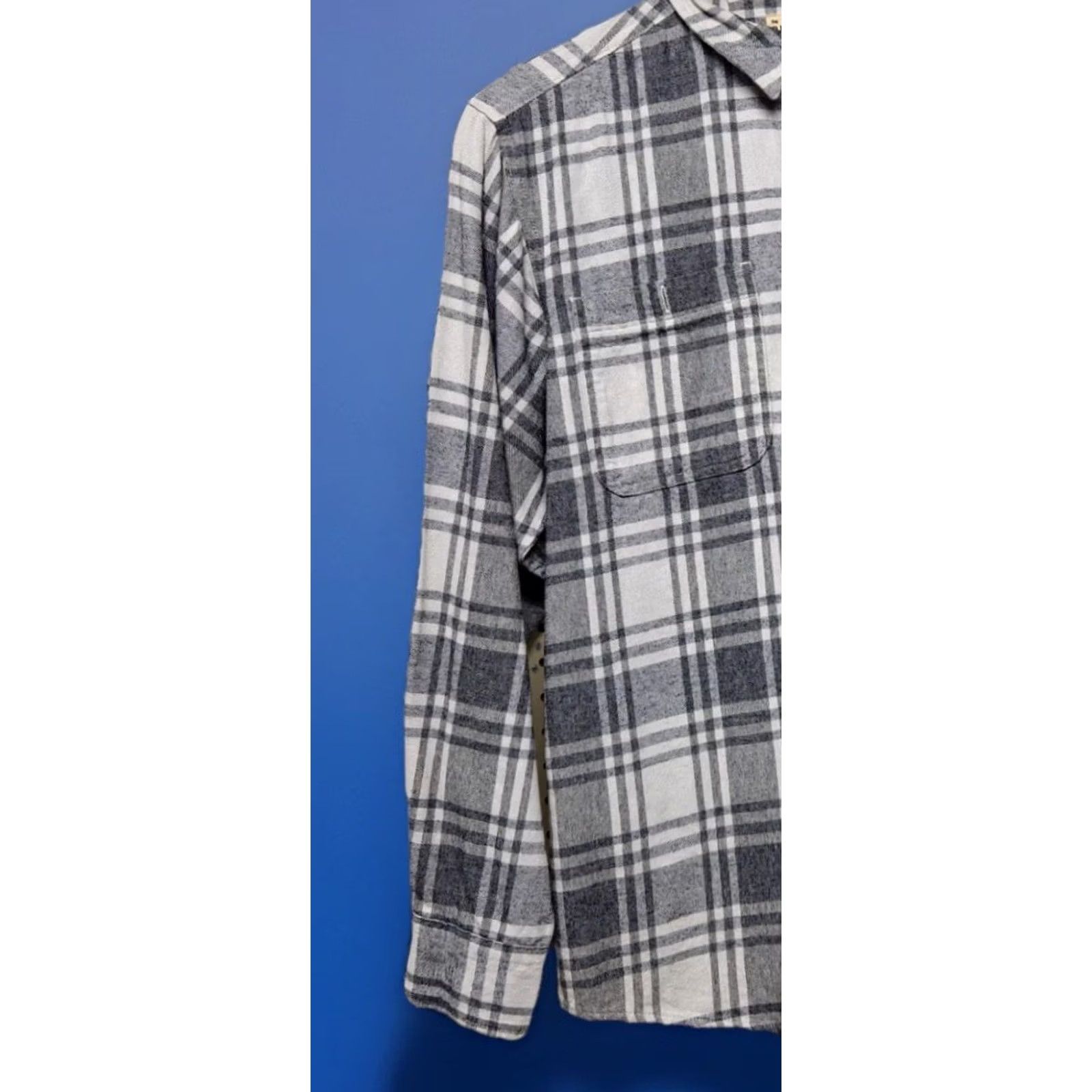Vintage RedHead Men’s Plaid Flannel Button-Down Shirt Gray Cotton Regular M Long Sleeve Pocketed Size US M / EU 48-50 / 2 - 3 Thumbnail