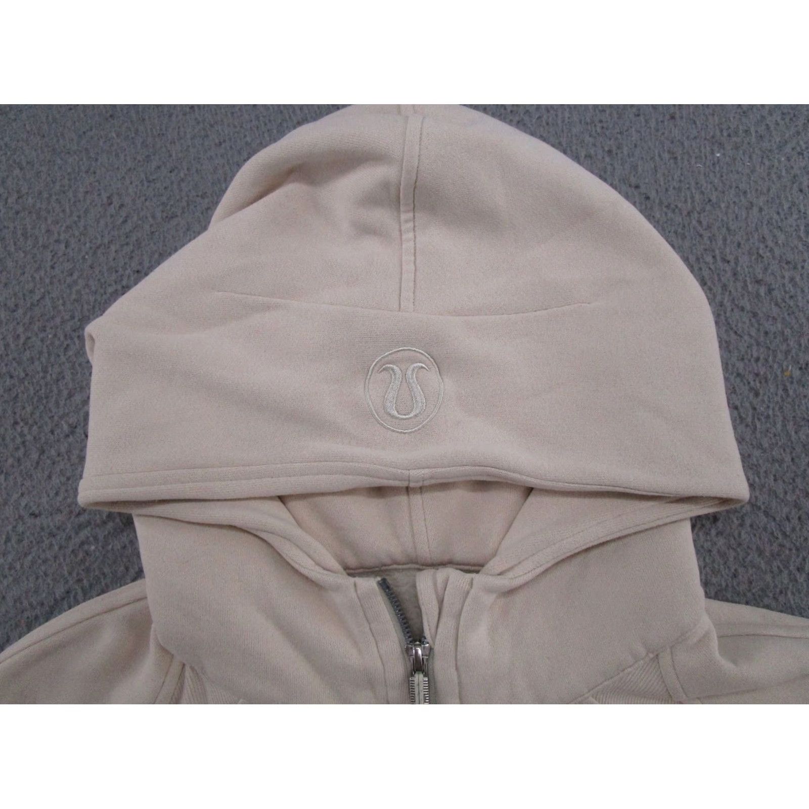 Lululemon Lululemon Scuba Beige 1/2 Zip Hoodie Women M/L Cotton Blend Fleece Size M / US 6-8 / IT 42-44 - 2 Thumbnail
