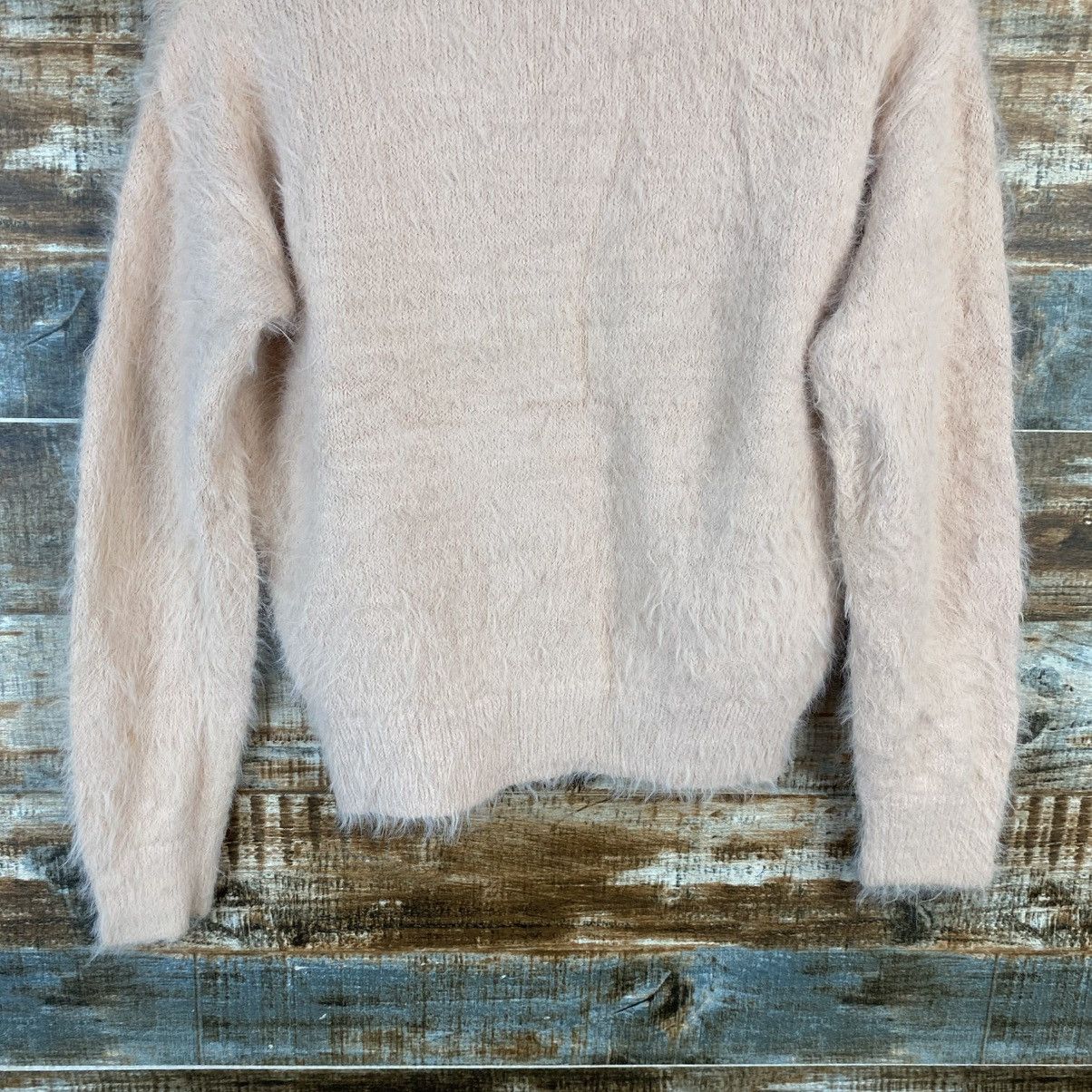 Japanese Brand DL Te Chichi Pink Mohair fur shaggy Knitwear #C1086 Size XS / US 0-2 / IT 36-38 - 14 Thumbnail