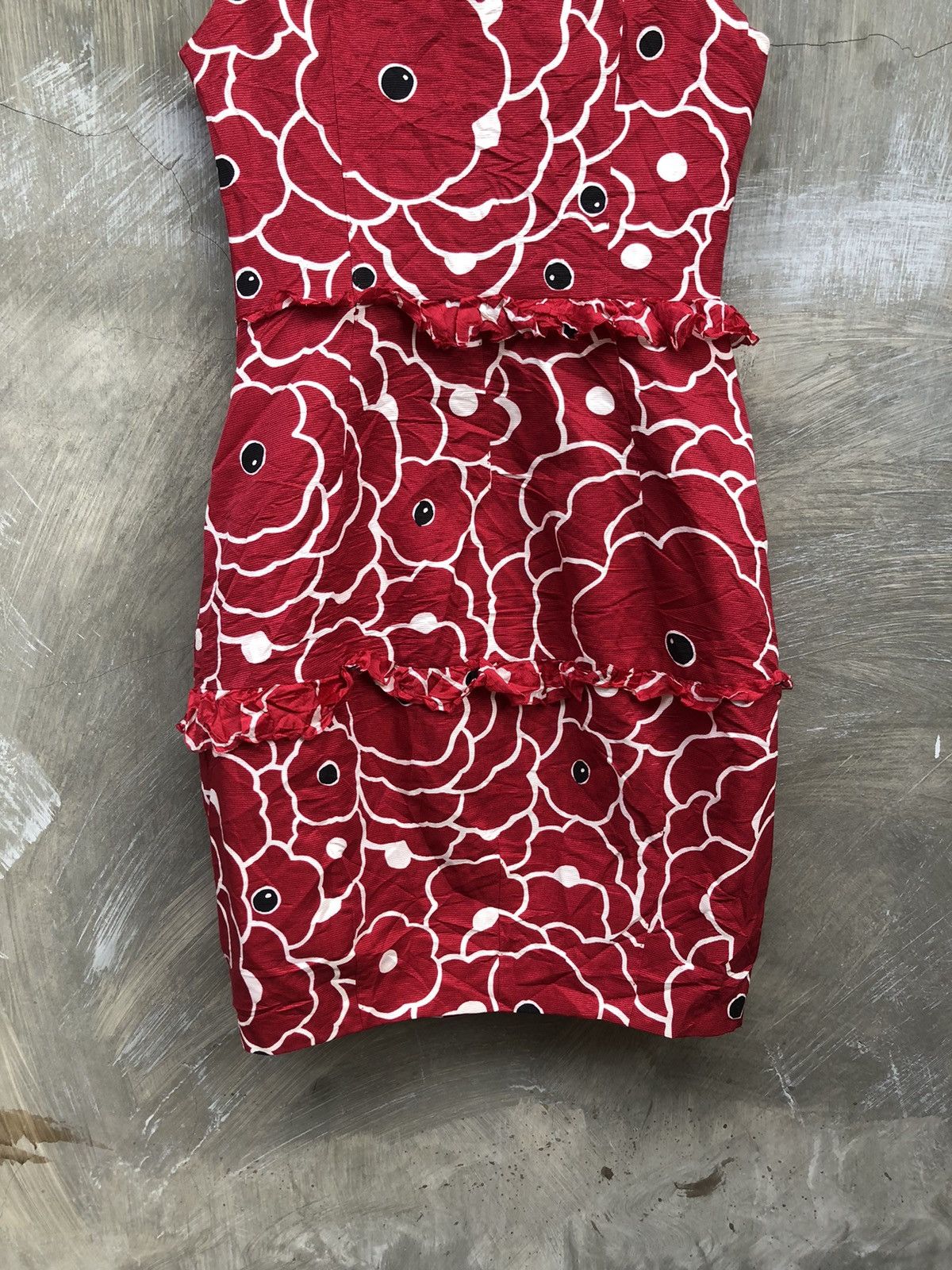 Moschino Moschino Cheap And Chic Flower Midi Dress Size S / US 4 / IT 40 - 10 Thumbnail