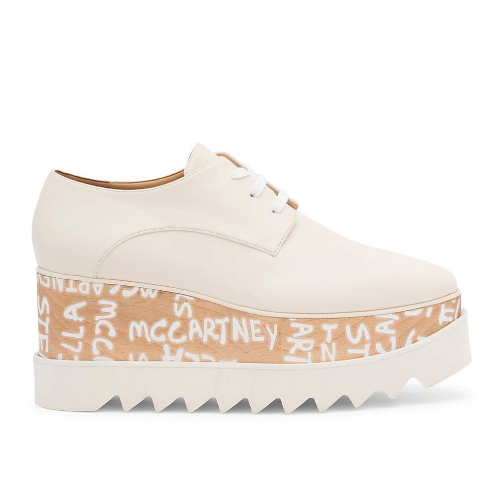 Stella McCartney Women's Elyse Platform Wedge Sneaker Cream