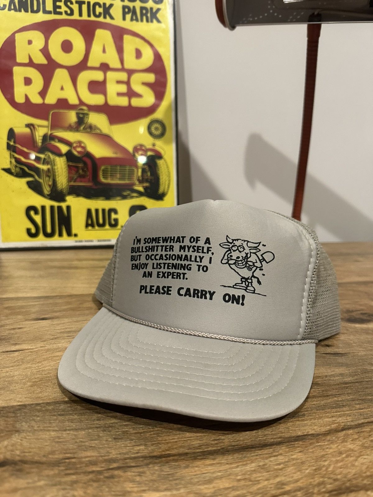 Vintage Crude Humor Funny Trucker Hat Deadstock