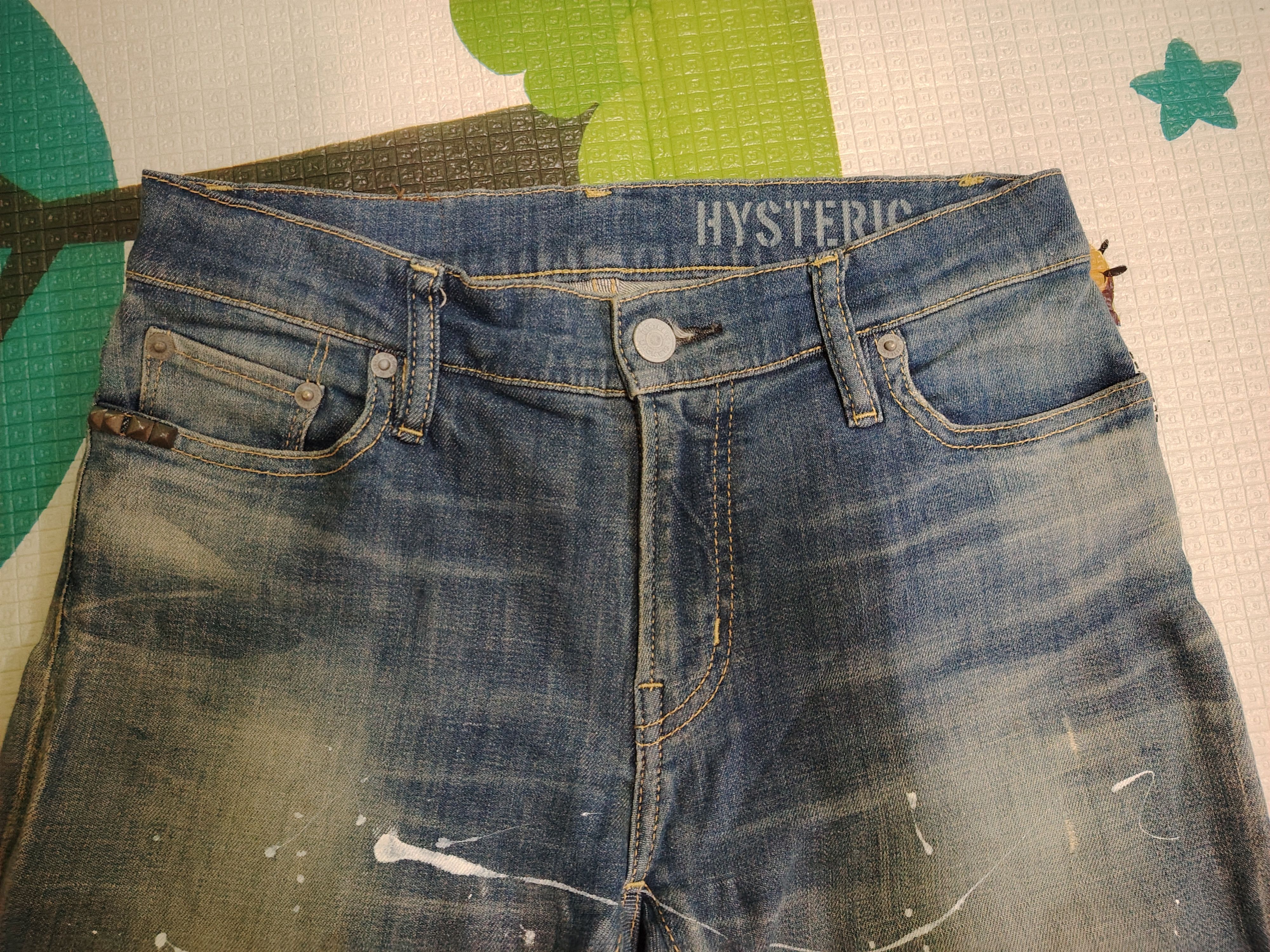 Hysteric Glamour Hysteric Glamour Studded paint splatter skinny stretch jeans Size 28" / US 6 / IT 42 - 4 Thumbnail