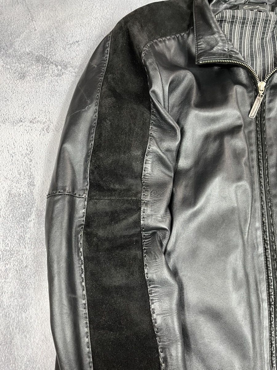 Vintage Vintage 90s Leather zip Jacket biker streetwear style Size US M / EU 48-50 / 2 - 6 Thumbnail
